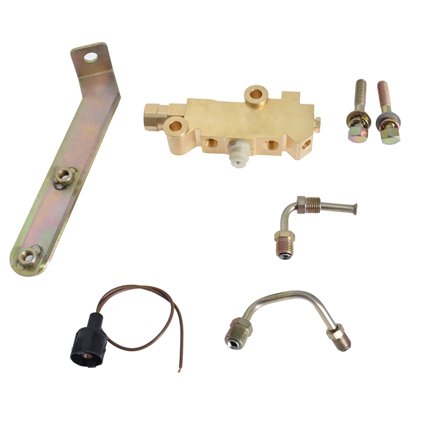 ALL-CARB Disc Brake Proportioning Valve with 9/16 1/2 Lines and Bracket 172-2187 172-2174 172-1364 PV4 Combination Replacement for Buick Chevrolet Pontiac 1964-1972 172-1363 172-2215 172-1350