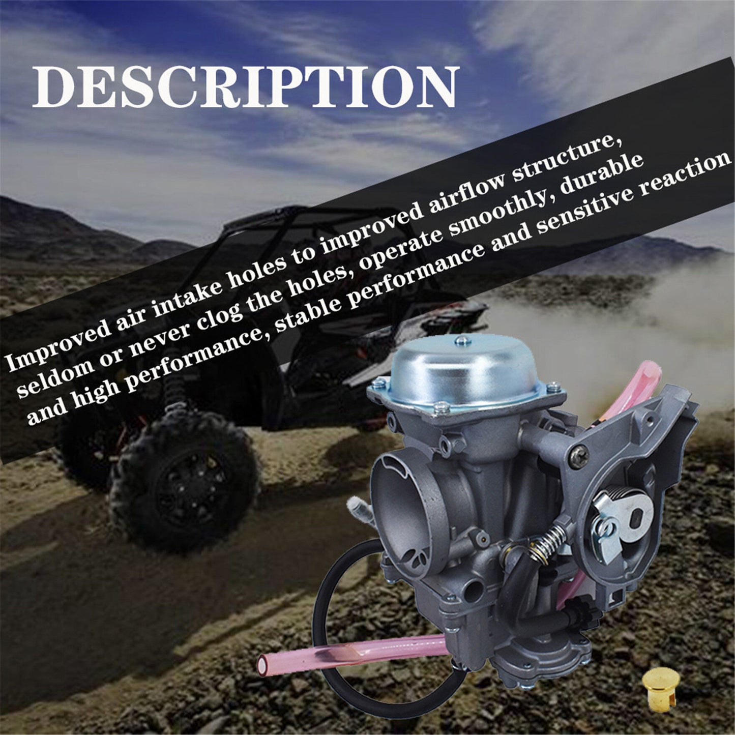 Carburetor Carb 0470-458 0470-504 Replacement for Arctic Cat Carb Cvk 36 2003 / Arctic Cat 400 Automatic & Manual Carb 2004