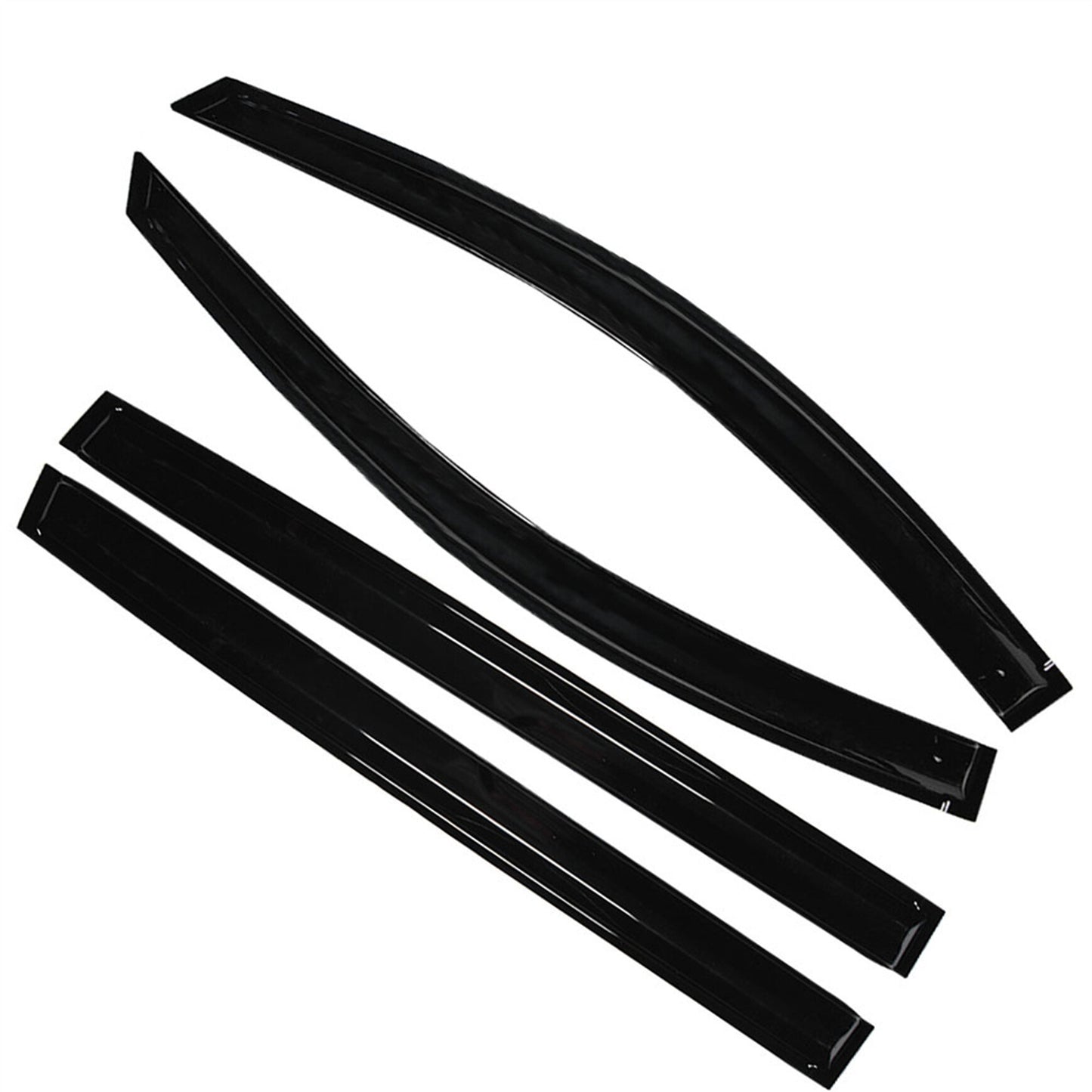 ALL-CARB Window Vent Visors Shade Sun Rain Wind Guards Deflectors Cover Acrylic Replacement for Toyota Sienna 2004-2009 Outside 4 Pieces Black