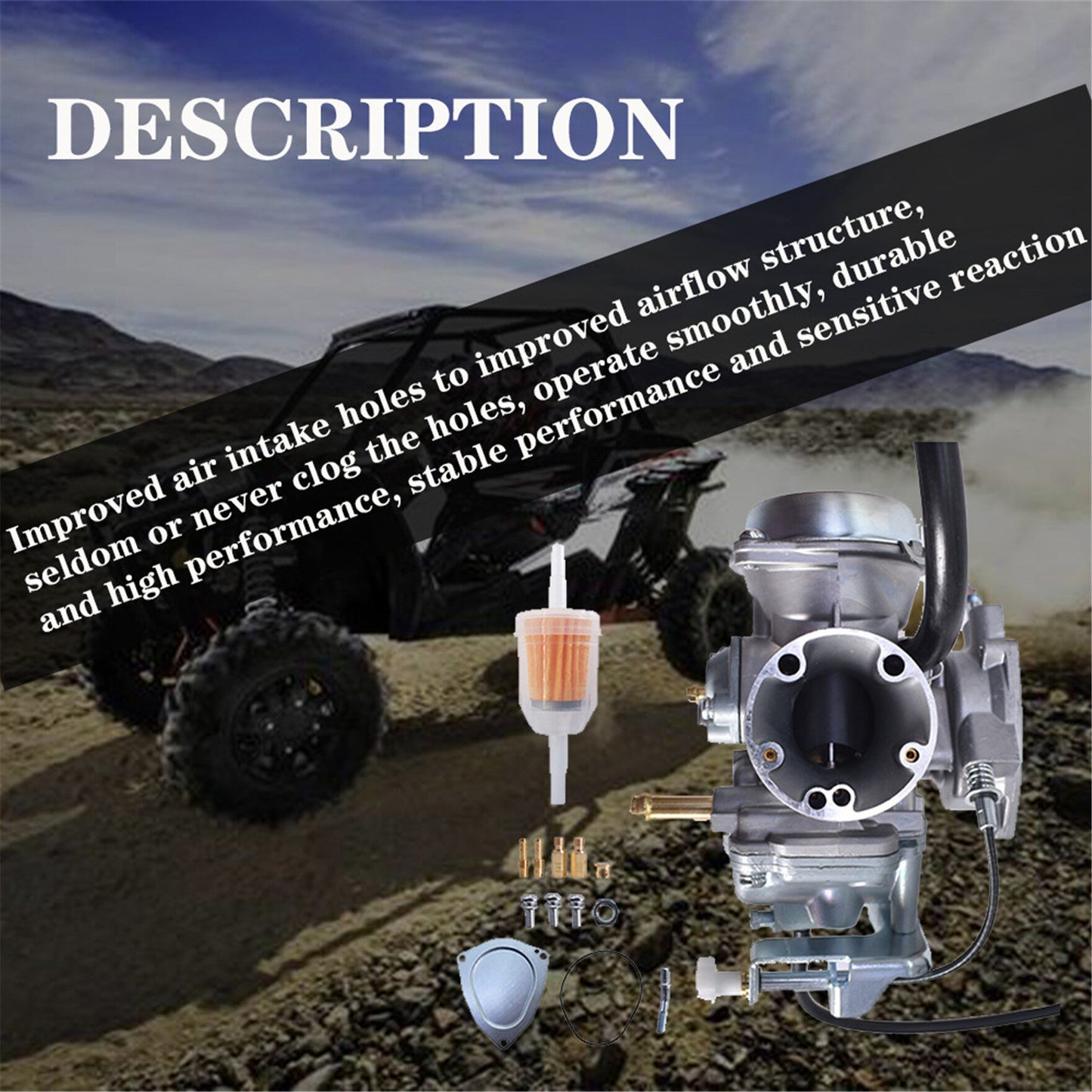 Carburetor Fit for 2002-2010 Suzuki Ozark 250 LT-F250 2x4 13200-05G01 13200-05G00 Carb