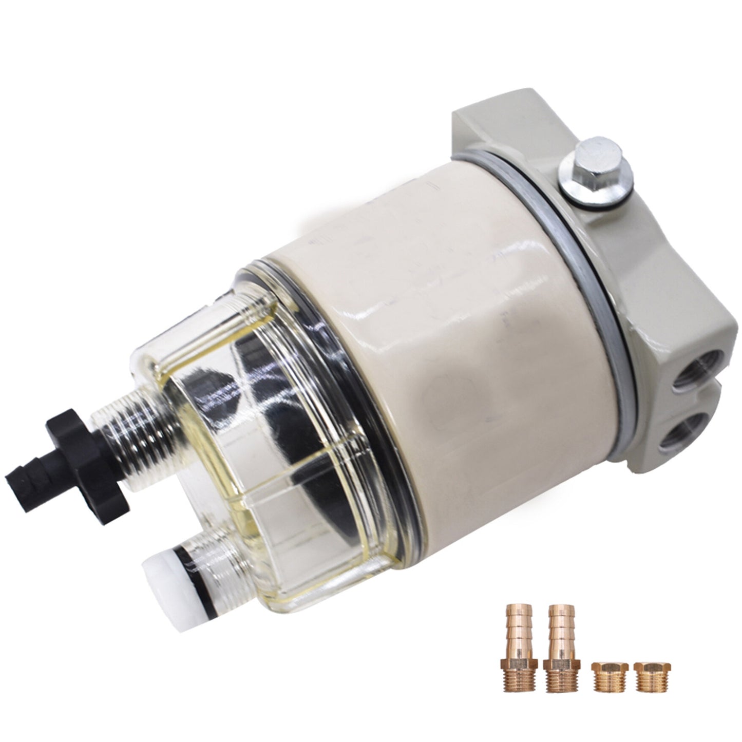 ALL-CARB Fuel Filter Water Separator R12T Replacement for Marine Spin-on 10 Micron Diesel Fuel Filter