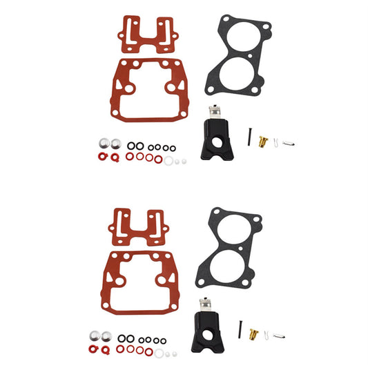 2 X Carburetor Carb Rebuild Repair Kits Replacement for V4 85 90 100 115 125 140 HP 439076