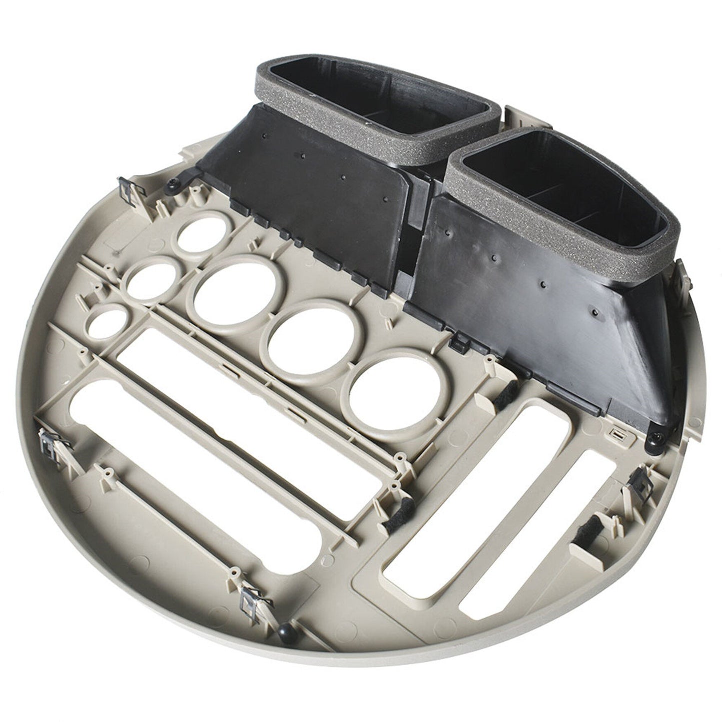 ALL-CARB Instrument Gauge Panel Center Console Dashboard Cover Bezel Replacement for 2004-2005 Nissan Quest Beige