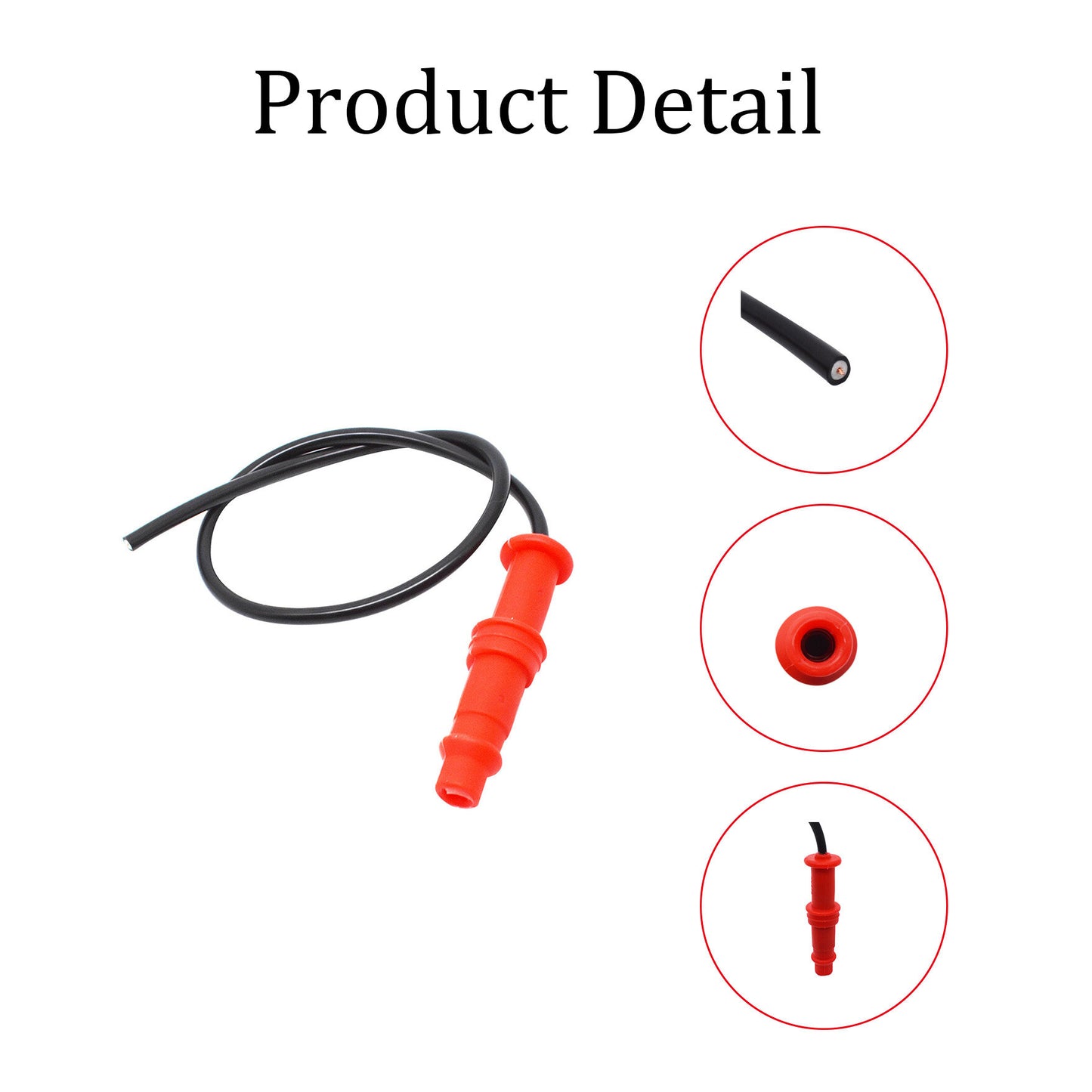 ALL-CARB Spark Plug Wire and Cap 3084980-32-A Replacement for Polaris 1997-2011 Scrambler 500 4x4