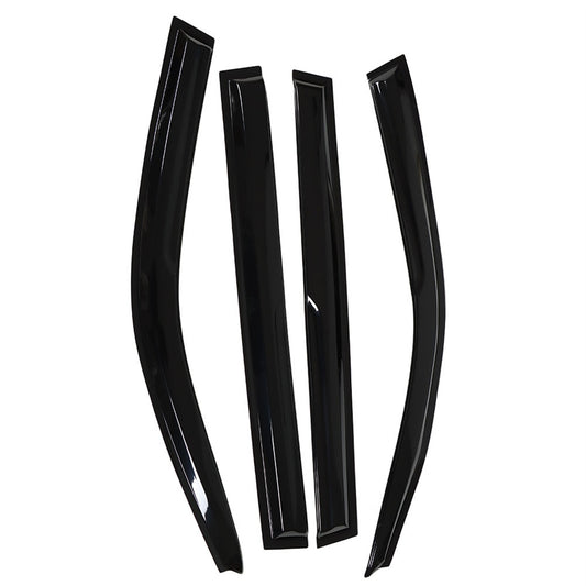 ALL-CARB Window Vent Visors Shade Sun Rain Wind Guards Deflectors Cover Acrylic Replacement for Toyota Highlander 2001-2007 Outside 4 Pieces Black