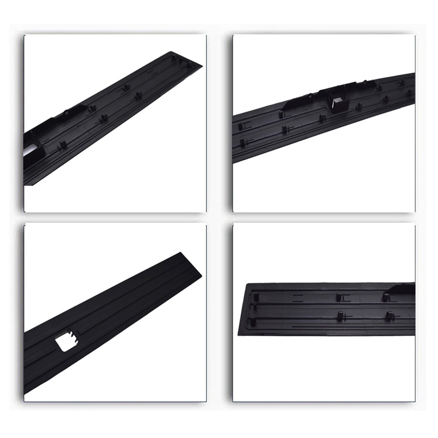 Rear Tailgate Flexible Step Pad Molding Trim Black with Release Button Replacement for 2015-2020 F-150 FL3Z-9940602-B