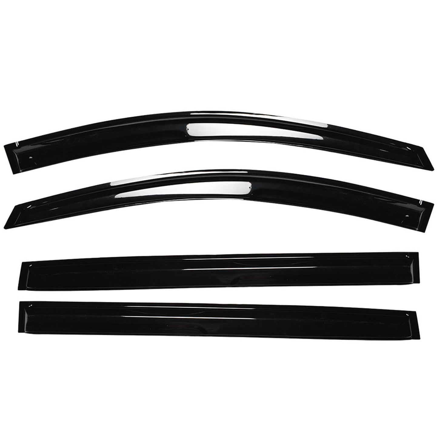 ALL-CARB Window Vent Visors Shade Sun Rain Wind Guards Deflectors Cover Acrylic Replacement for Toyota Sienna 2004-2009 Outside 4 Pieces Black