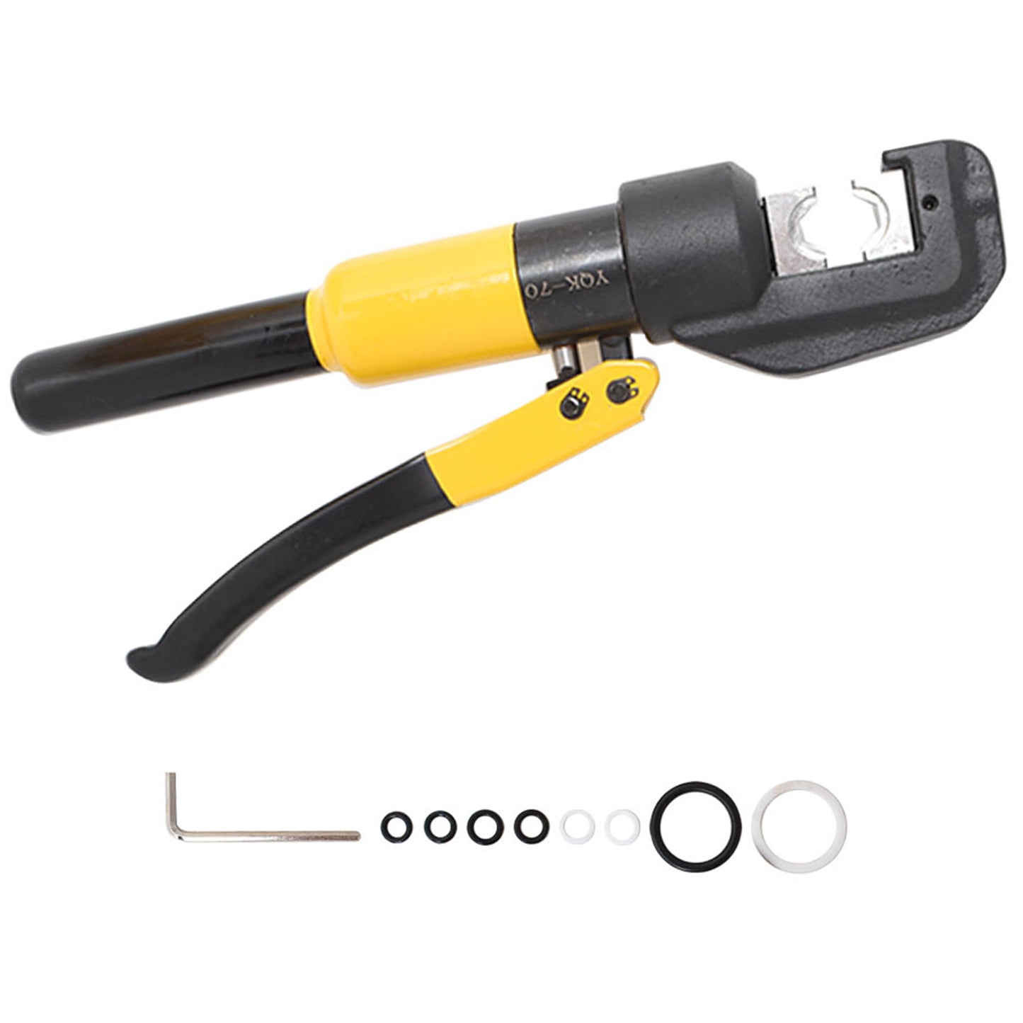6 Ton Hydraulic Cable Lug Terminal Crimper Wire Crimping Tool with 9 Dies for Crimping Wires and Butt Connectors