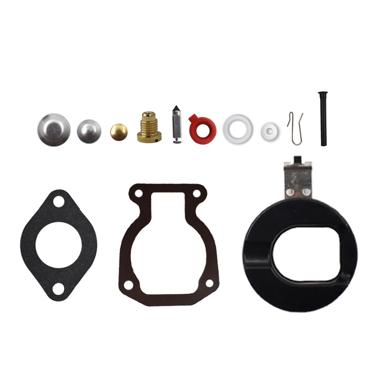 Carburetor Repair Kit w/Float Replacement for Johnson Evinrude 398453 9.9 HP 15 HP 1974-1988