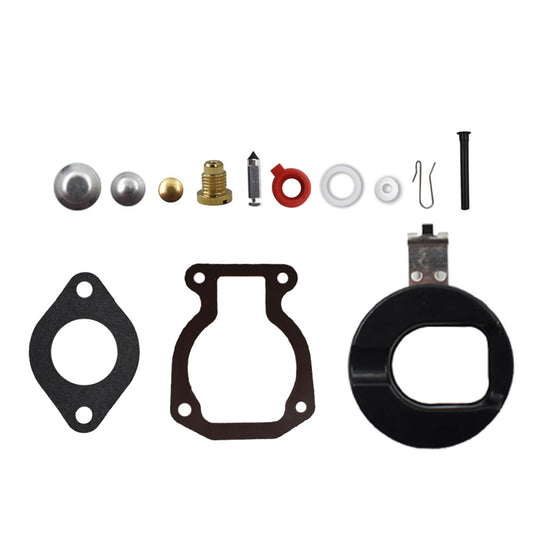 Carburetor Repair Kit w/Float Replacement for Johnson Evinrude 398453 9.9 HP 15 HP 1974-1988