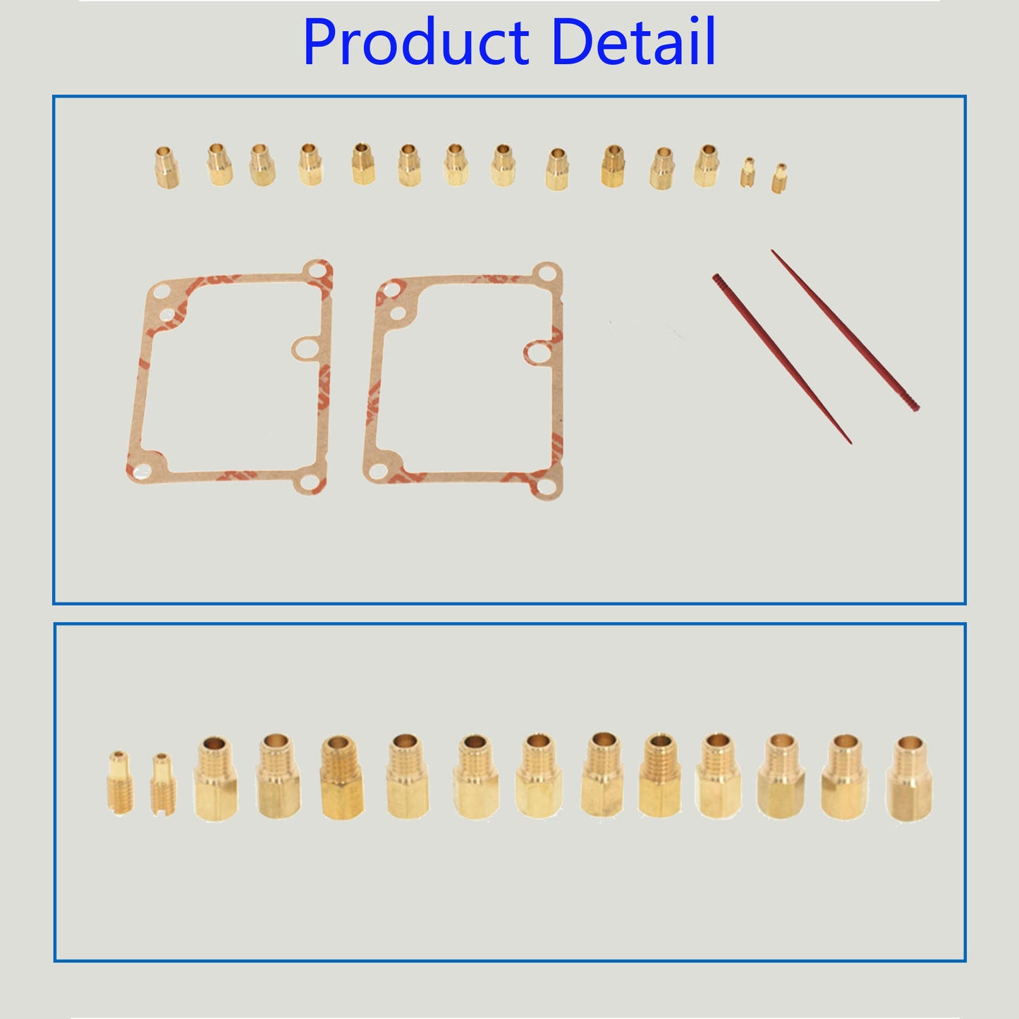 ALL-CARB 12 Main Jets and 2 Pilot and 2 Needles Full Jet Kit Replacement for Yamaha Banshee 1987-2006