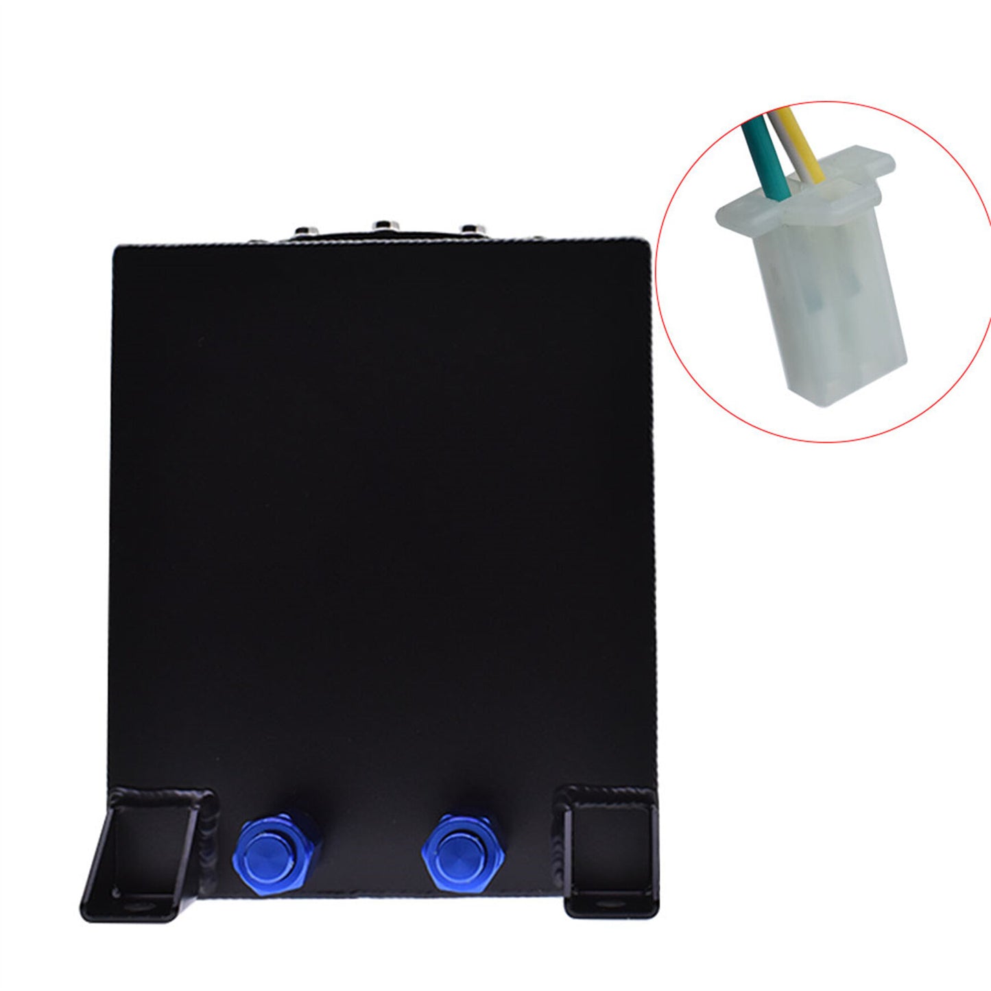 2.5 Gallon Aluminum Black Fuel Tank Racing Fuel Cell Tank Drifting Fuel Cell Tank with Level Sender 9.4L