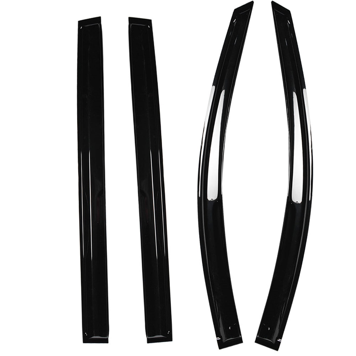 ALL-CARB Window Vent Visors Shade Sun Rain Wind Guards Deflectors Cover Acrylic Replacement for Toyota Sienna 2004-2009 Outside 4 Pieces Black