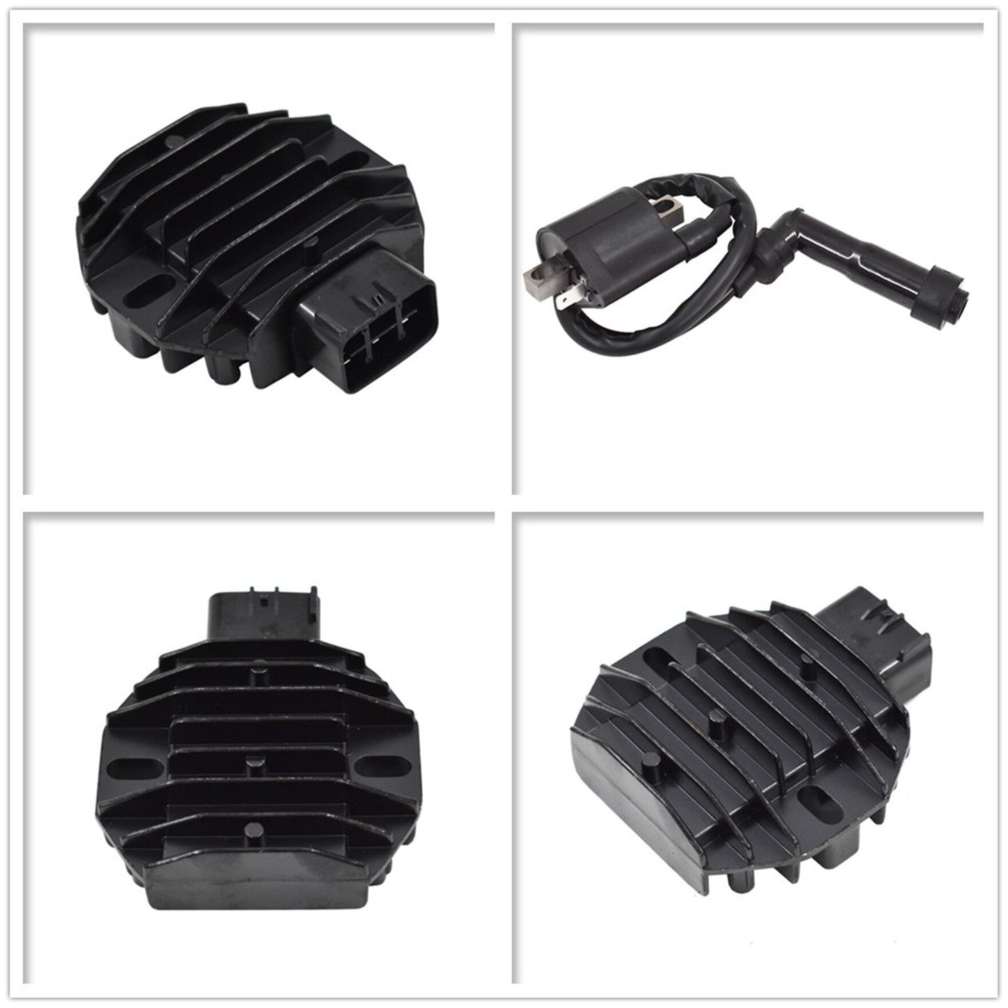 ALL-CARB Stator and Regulator Rectifier and Ignition Coil Replacement for Yamaha Raptor 660 YFM660 2001-2005