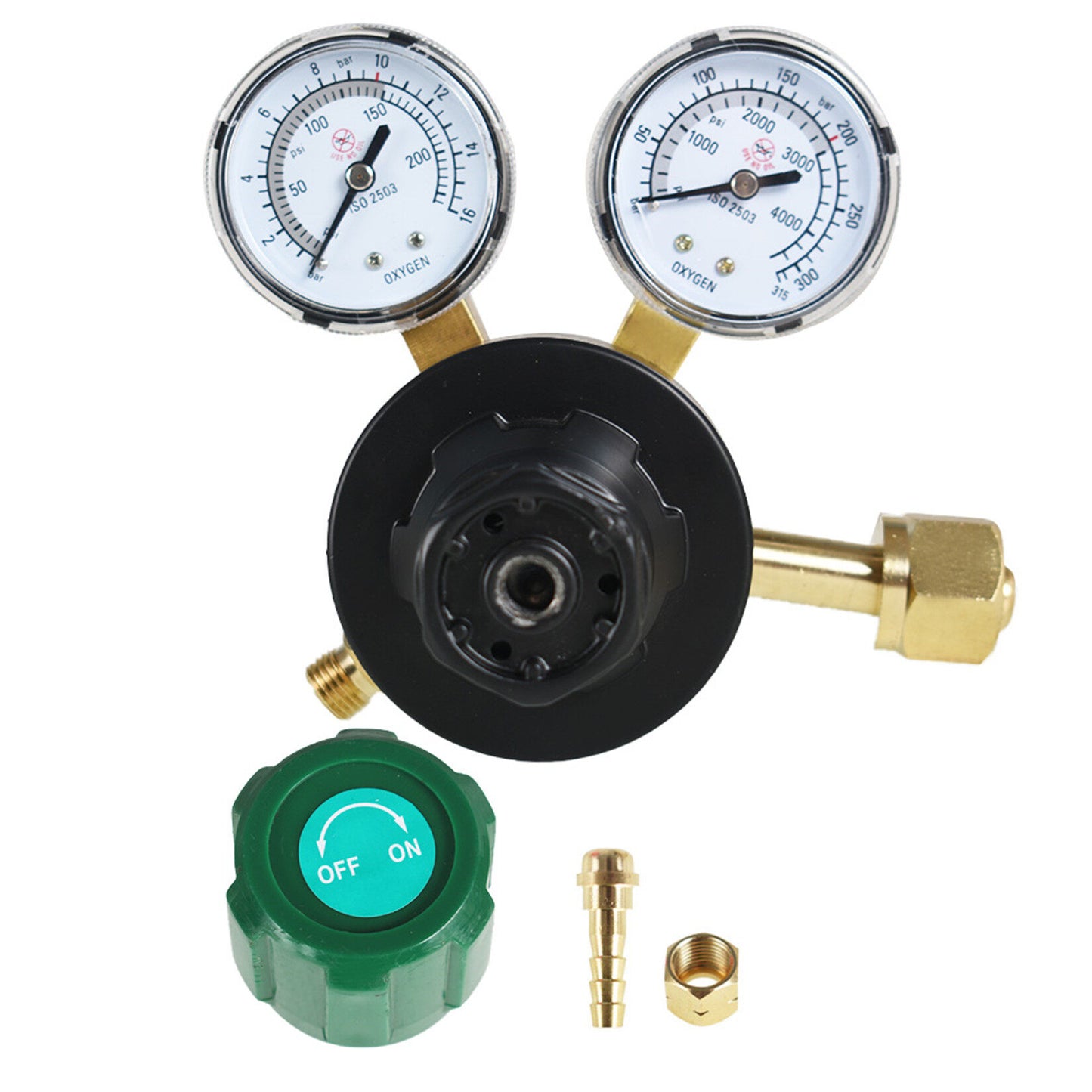 ALL-CARB Medium/Heavy Duty Oxygen Regulator Welding Gas Gauges CGA 540 145PSI Delivery Range
