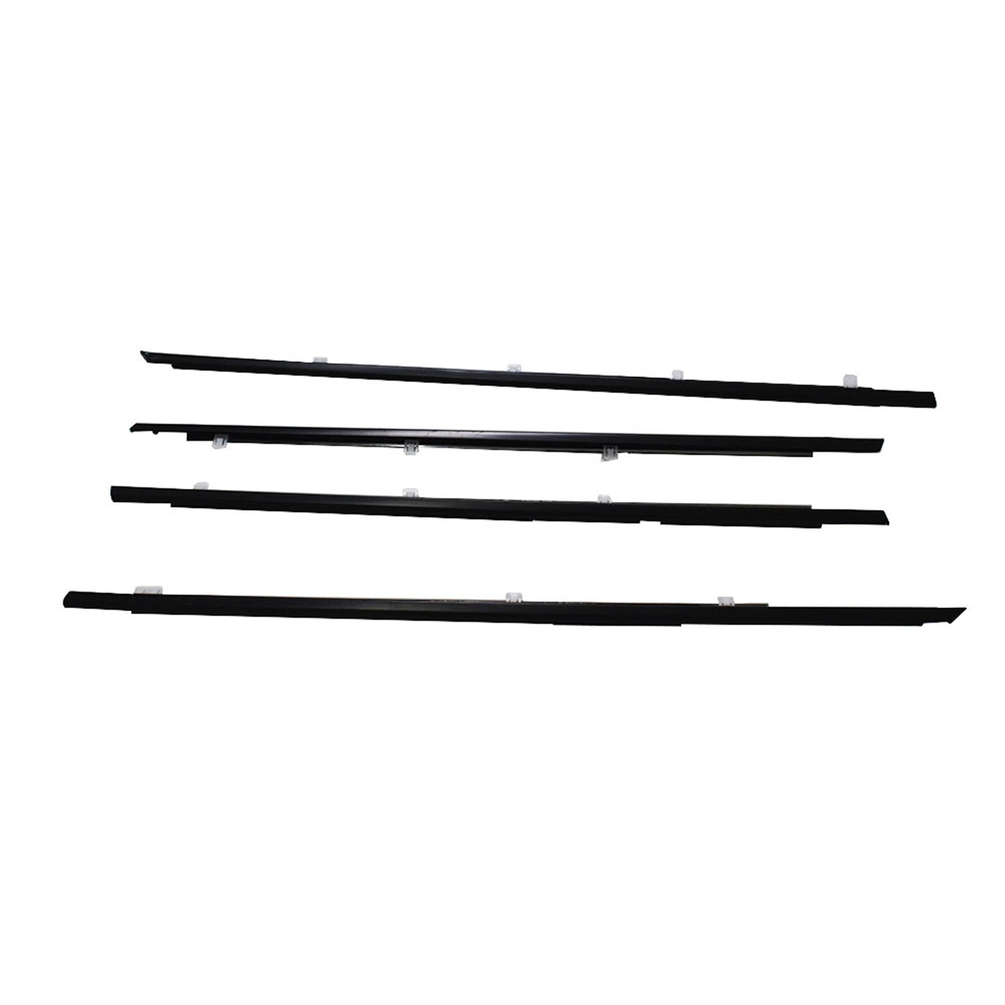 ALL-CARB Weatherstrip Window Moulding Trim Door Outside Seal Belt Replacement for Honda Accord 2008-2012 Chrome 4PCS