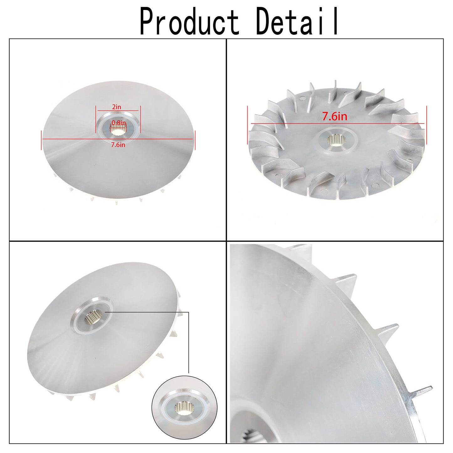 ALL-CARB Primary Fixed Sheave Replacement for Yamaha-Grizzly 550 700 / Kodiak Viking Wolverine 3B4-17611-00-00