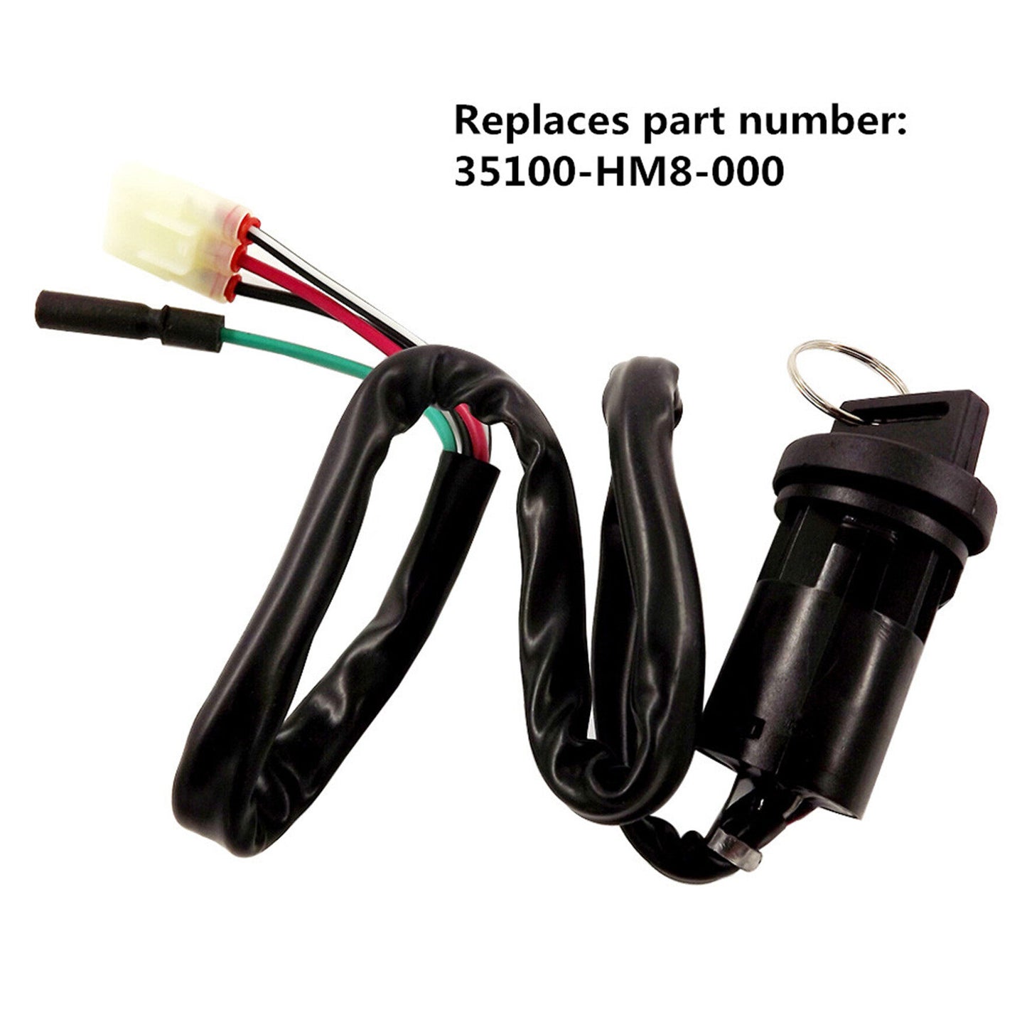ALL-CARB Ignition Key Switch Replacement for Honda Trx250 1997-2001 / Trx250ex 2001-2005 / Trx250te 2002-2014 / Trx250tm 2002-2014 35100-HM8-000