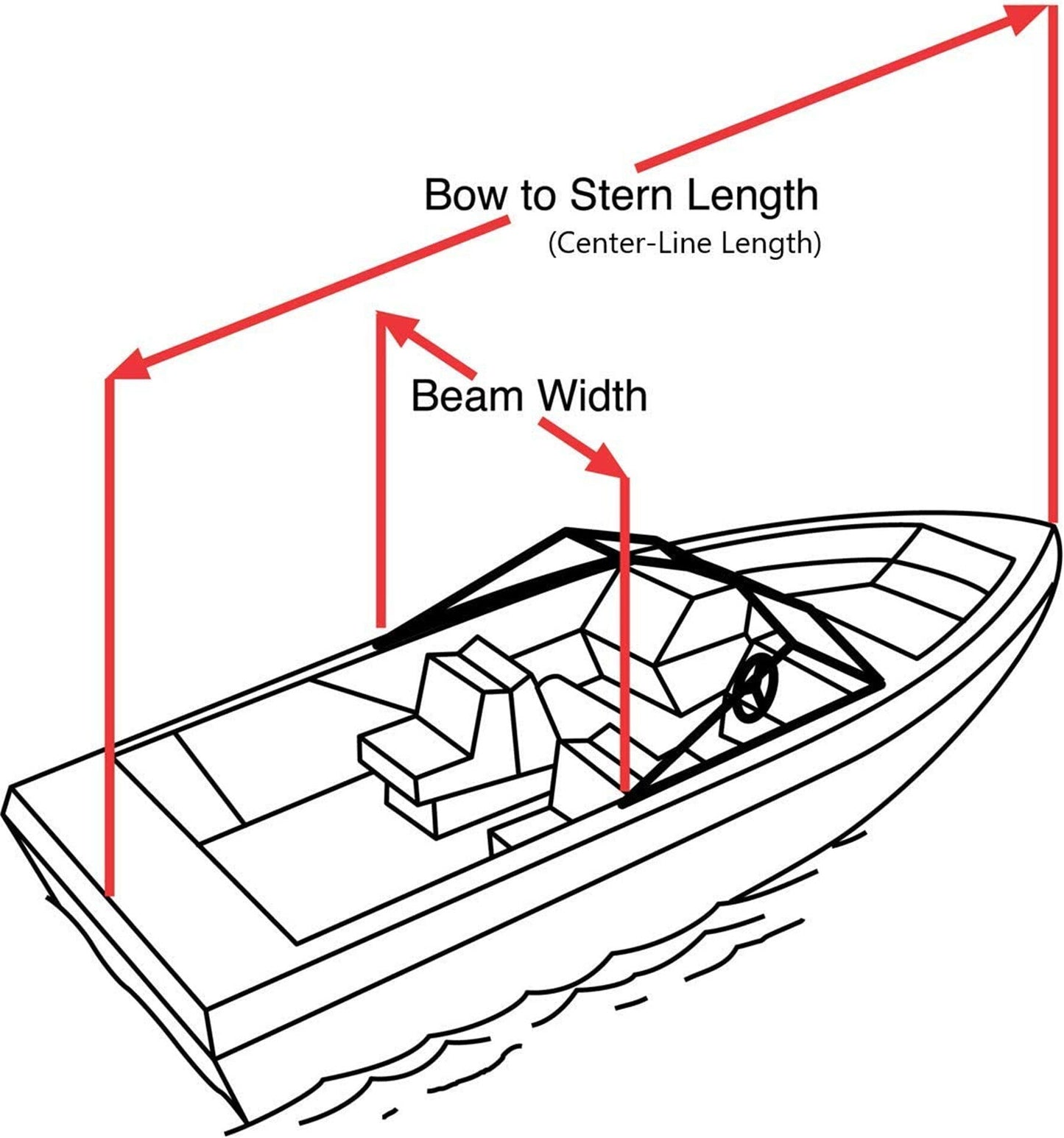 ALL-CARB Waterproof Heavy Duty Trailerable Jon Boat Cover Replacement for Jon Boat 12ft-18ft Long and Beam Width up to 75inch