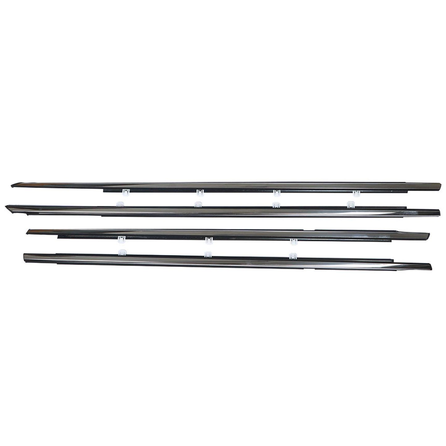ALL-CARB Weatherstrip Window Moulding Trim Door Outside Seal Belt Replacement for Honda Accord 2008-2012 Chrome 4PCS