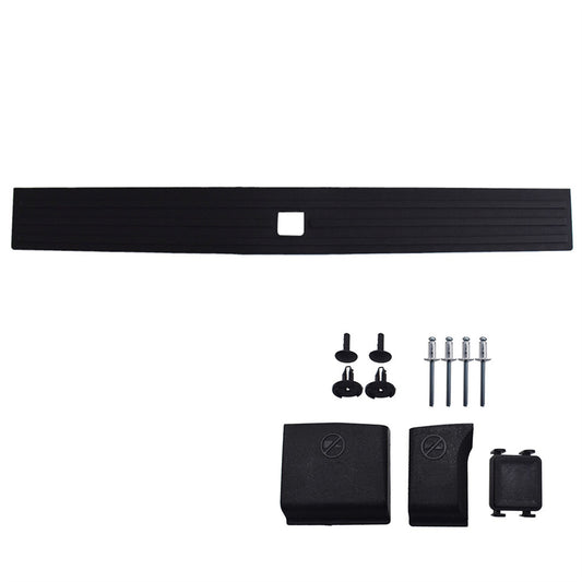 Rear Tailgate Flexible Step Pad Molding Trim Black with Release Button Replacement for 2015-2020 F-150 FL3Z-9940602-B