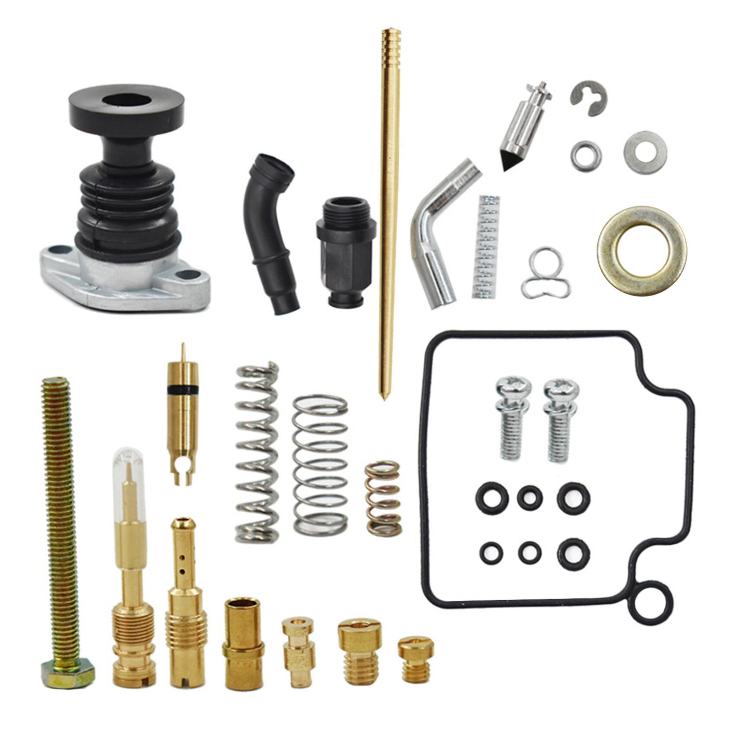 Carb Carburetor and Primer and Choke Rebuild Repair Kit Replacement for Honda TRX350 Rancher 350 2000 2001 2002 2003