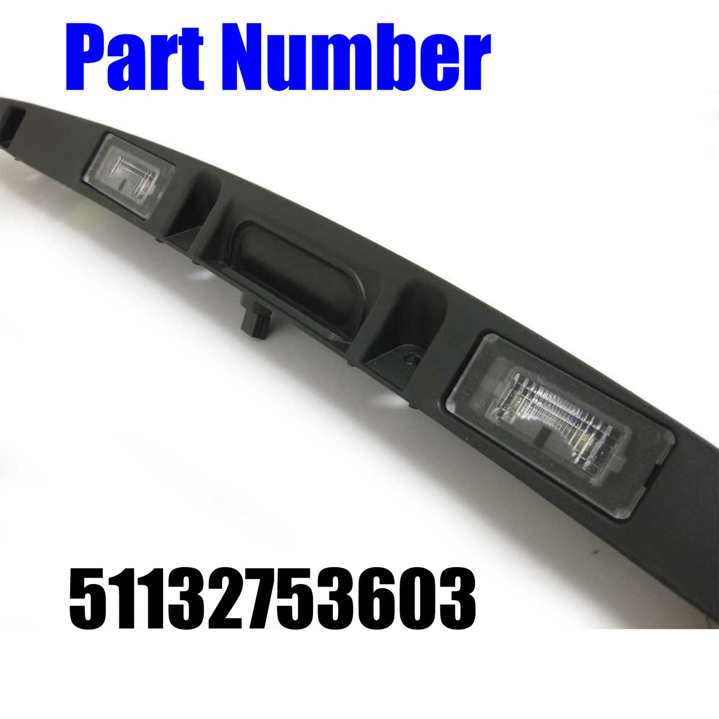 ALL-CARB Chrome Hatch Trunk Tailgate Handle with Lamp 51132753603 Replacement for 2007-2014 Mini Cooper R56 R57 R58 R59 R60 R61