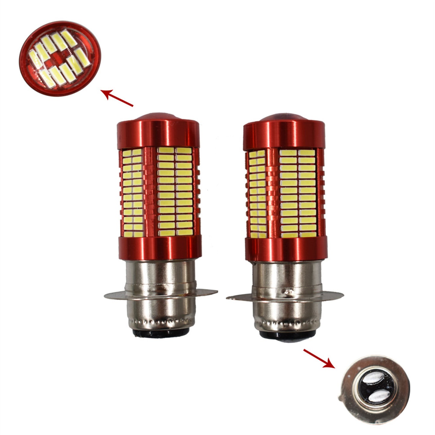 ALL-CARB 2 Pack H6M 70023 102LED 6000K White Headlight Bulb Replacement for Yamaha 700 700R 2006-2018