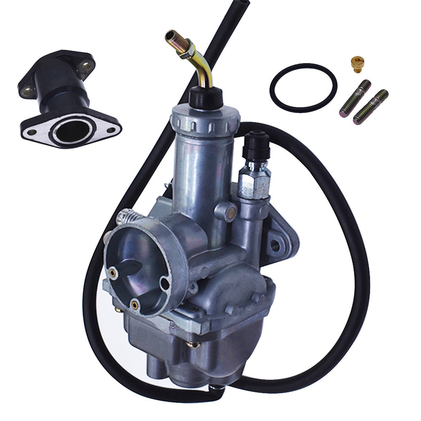 Carburetor Carb with Intake Boot Replacement for Yamaha Moto 4 YFM225 1986-1988