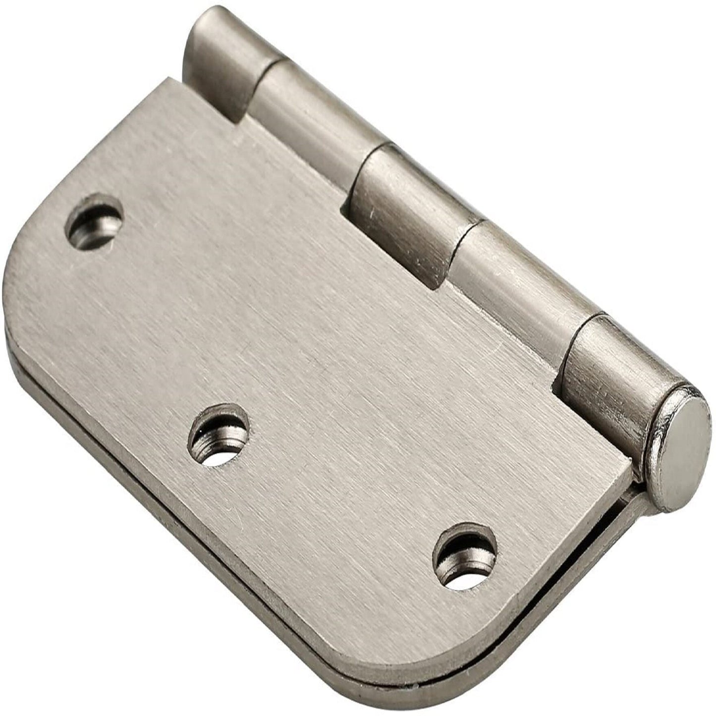 50Pcs 3.5 Inch x 3.5 Inch Door Hinges Satin Nickel 5/8 inch Radius Corner Hardware Controls Door Butt Door Hardware