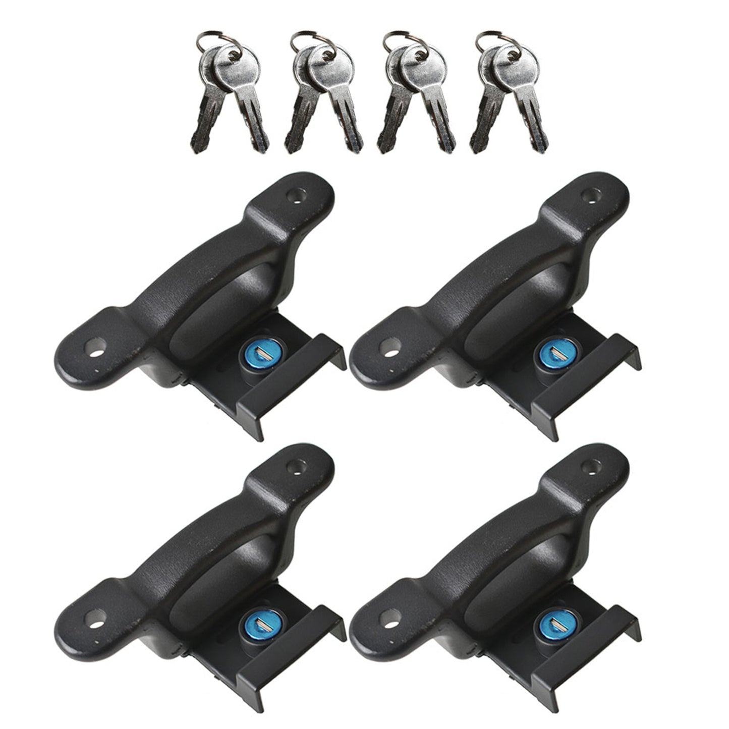 ALL-CARB Pack of 4 Box Tie Down Truck Bed Cleats Locking Replacement for F-150 F-250 Super Duty F-350 Super Duty 2015-2020 FL3Z99000A64B