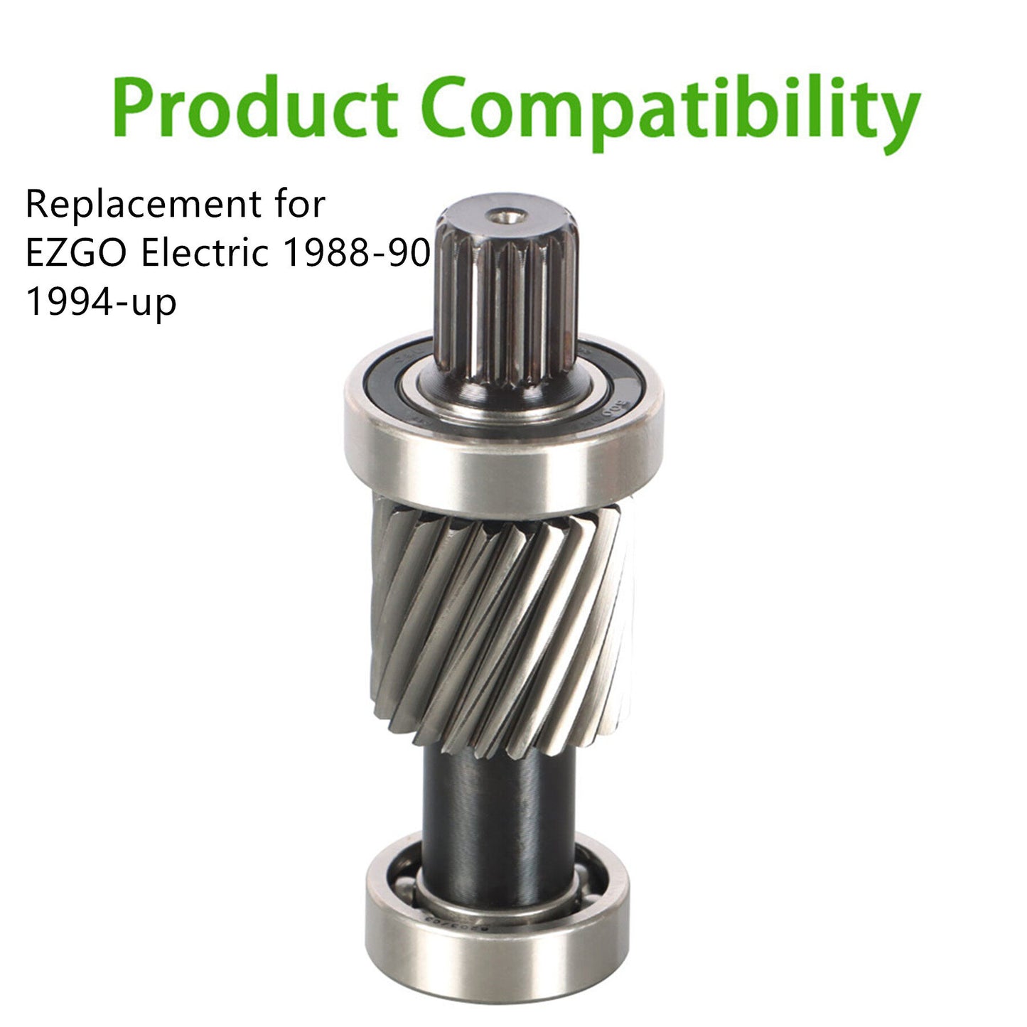 ALL-CARB Input Shaft Kit Replacement for EZGO Electric 1988-90 1994-up Golf Cart (with 21 Tooth 1.5 Diameter Gear)
