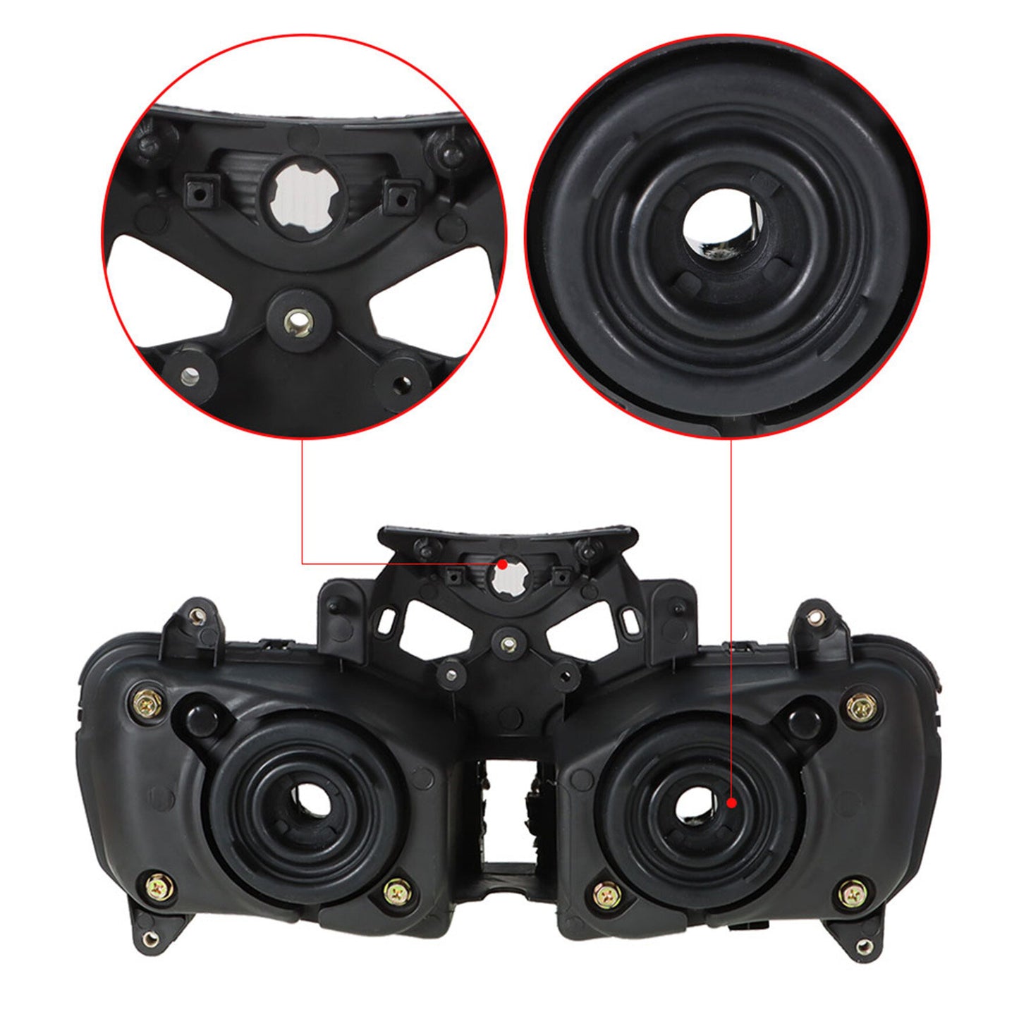 ALL-CARB Front Headlight Headlamp Replacement for Honda CBR1000RR 2004-2007 Motorcycle