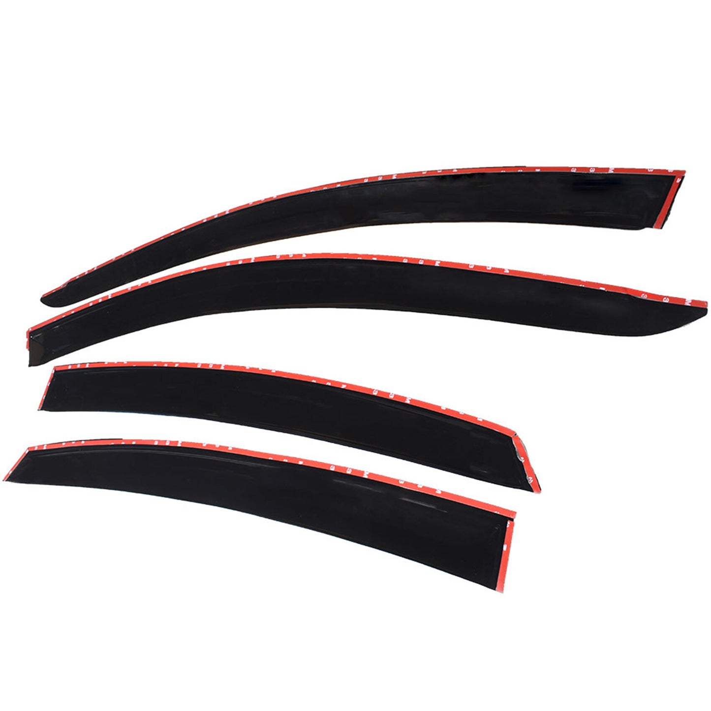 ALL-CARB Window Vent Visors Shade Sun Rain Wind Guards Deflectors Cover Acrylic Replacement for Hyundai Accent Hatchback 2012-2017 Outside 4 Pieces Black