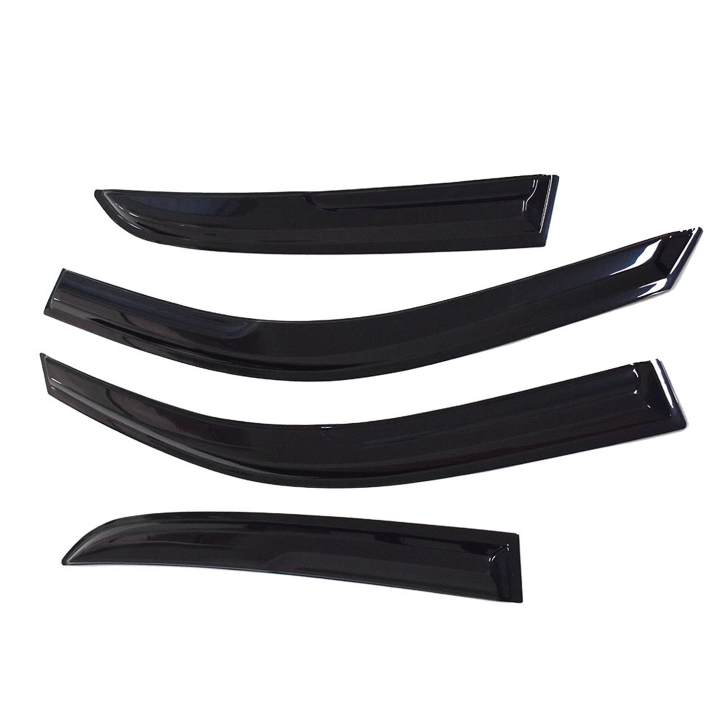 ALL-CARB Window Vent Visors Shade Sun Rain Wind Guards Deflectors Cover Acrylic Replacement for 2003 2004 2005 2006 2007 Honda Accord Sedan 4-Door Outside 4 Pieces Black