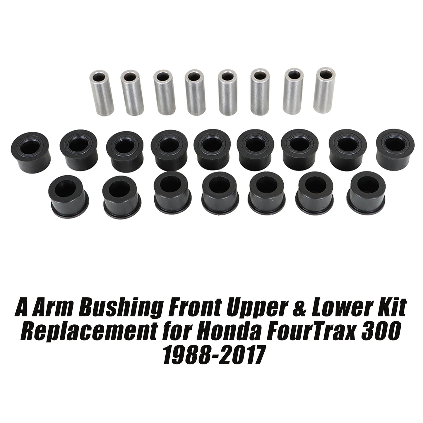 ALL-CARB Front Upper & Lower Shock Absorber Bushing Kit Replacement for Honda Fourtrax TRX200 Rancher TRX420 Rincon TRX650