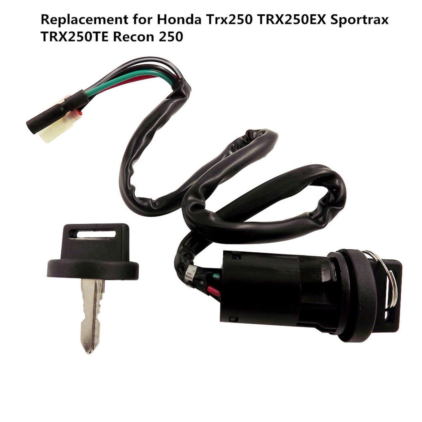 ALL-CARB Ignition Key Switch Replacement for Honda Trx250 1997-2001 / Trx250ex 2001-2005 / Trx250te 2002-2014 / Trx250tm 2002-2014 35100-HM8-000