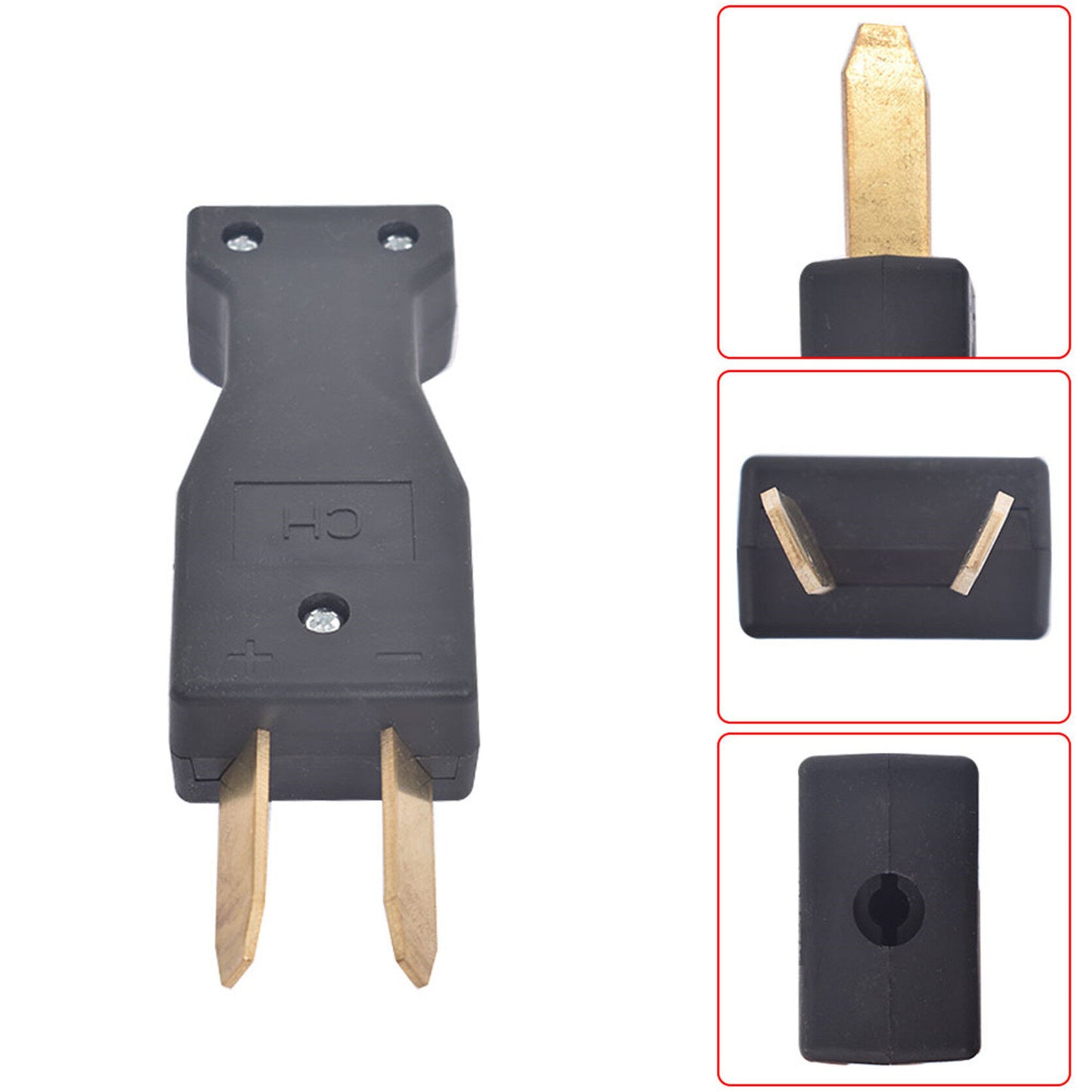 ALL-CARB Golf Cart 2 Prong Charger Plug Crow foot Charger Handle Plug for 36 or 48 Volt Replacementfor EZGO Club Car Golf Carts Battery Charger Plug