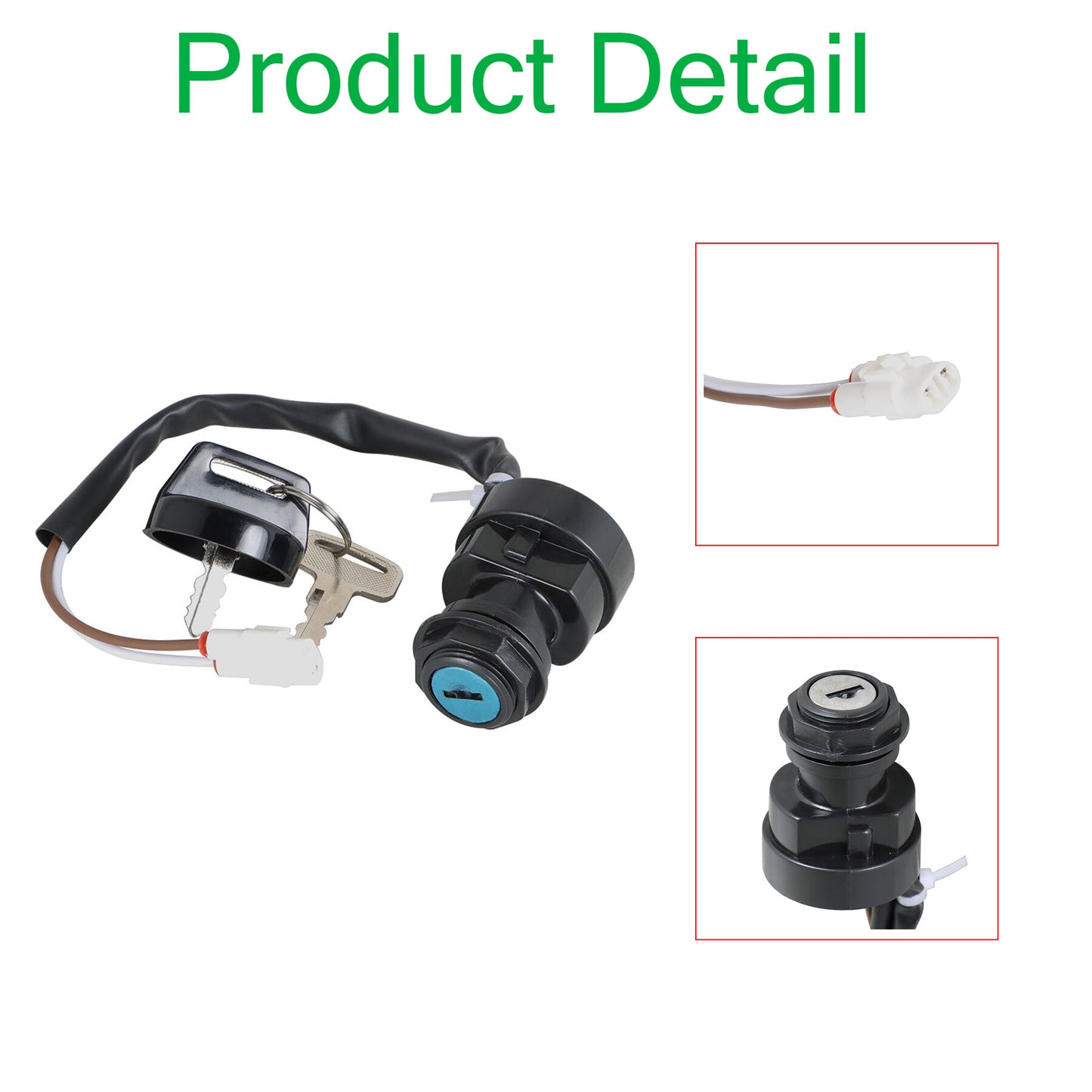 ALL-CARB Ignition Key Switch Replacement for Kawasaki Bayou 250 KLF250A 2004-2011 27005-0002