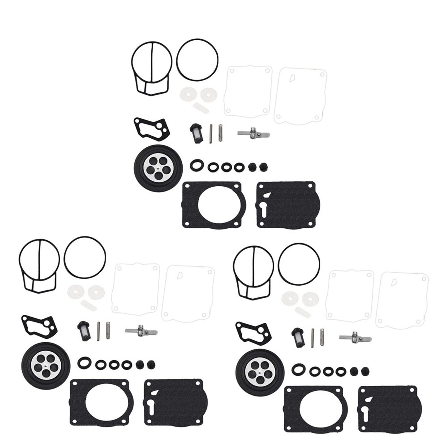 3 x Carburetor Carb Rebuild Repair Kits Fit for Yamaha XL XLT 1200 GP1200R GPr1200 Xl1200 XLT1200