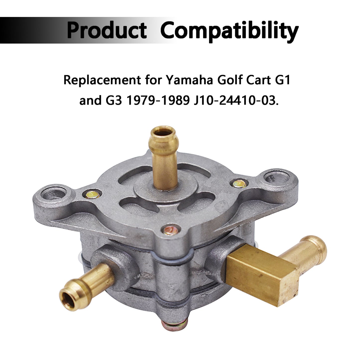 ALL-CARB Golf Cart Fuel Pump Replacement for Yamaha G1 G3 J10-24410-03 1979-1989