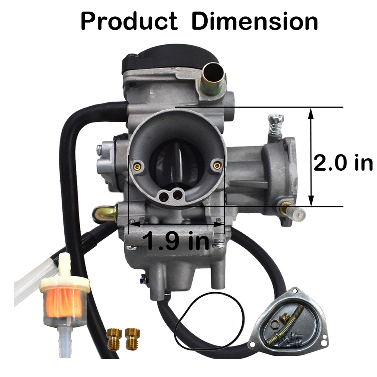 New Carburetor Fit for Yamaha Rhino 450 YXR450 YXR450FA YXR450FAH YXR450FASE YXR450FH YXR450FSE 4x4 2006-2009 Carb
