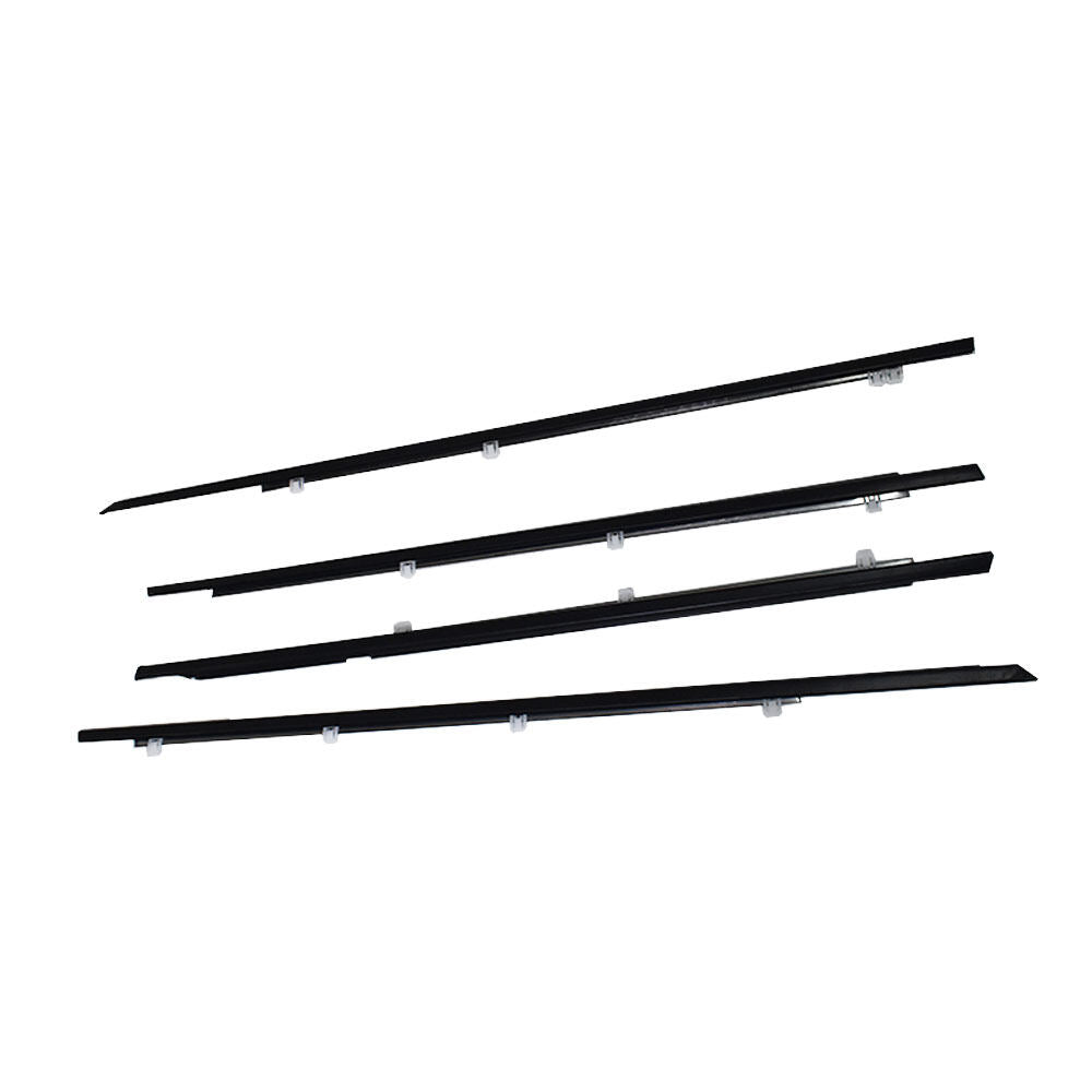 ALL-CARB Weatherstrip Window Moulding Trim Door Outside Seal Belt Replacement for Honda Accord 2008-2012 Chrome 4PCS