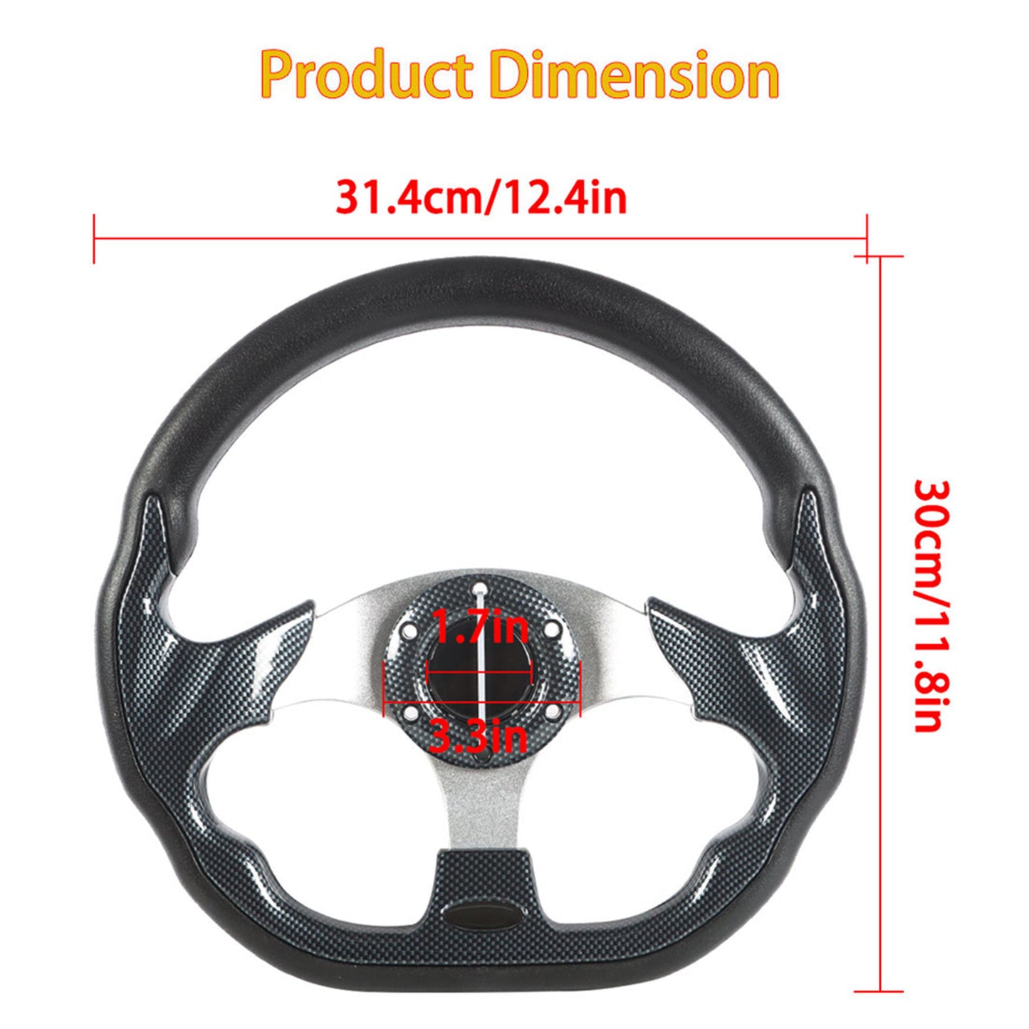 ALL-CARB Steering Wheel Replacement for EZGO TXT RXV Club Car DS Precedent Yamaha G29