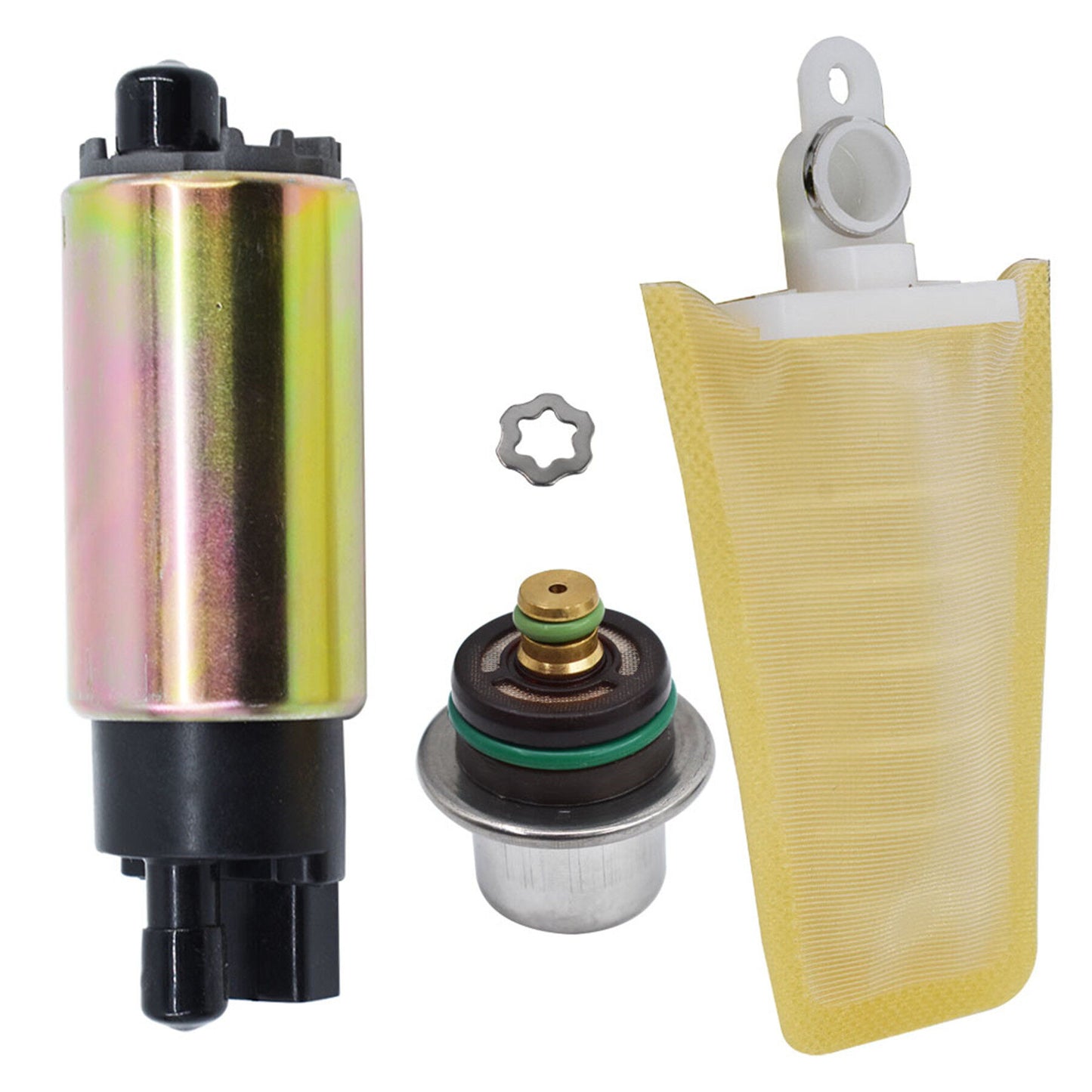 ALL-CARB Fuel Pump with Regulator and Strainer Replacement for Polaris Ranger 500 700 800 2006 2007 2008 2009 2010
