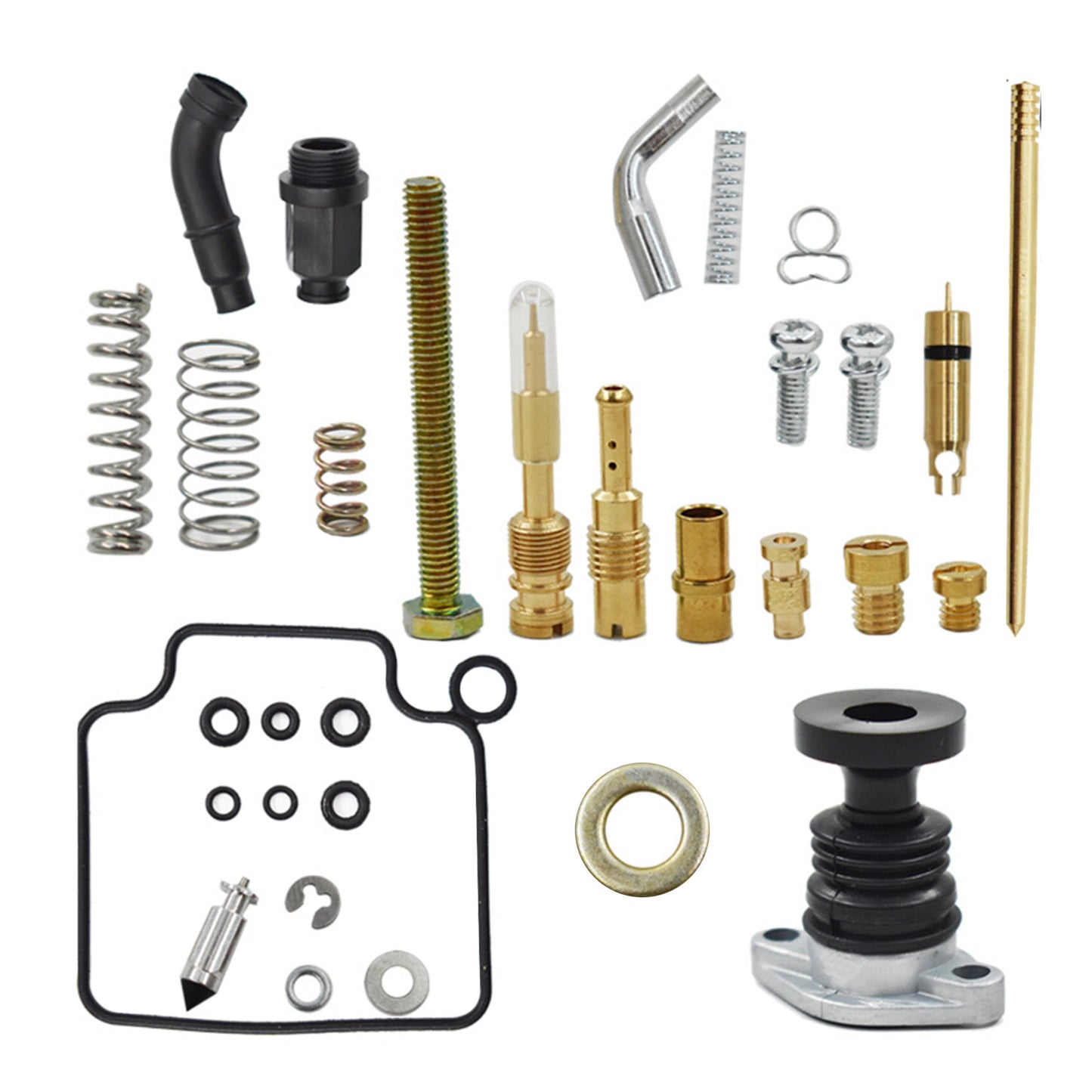 Carb Carburetor and Primer and Choke Rebuild Repair Kit Replacement for Honda TRX350 Rancher 350 2000 2001 2002 2003
