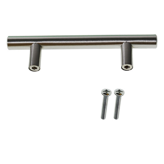 3.77 Inch Hole Centers Cabinet Pulls Stainless Steel Brushed Nickel Modern Cabinet Kitchen Drawer Handle 6 Inch Total Length 20 Pack