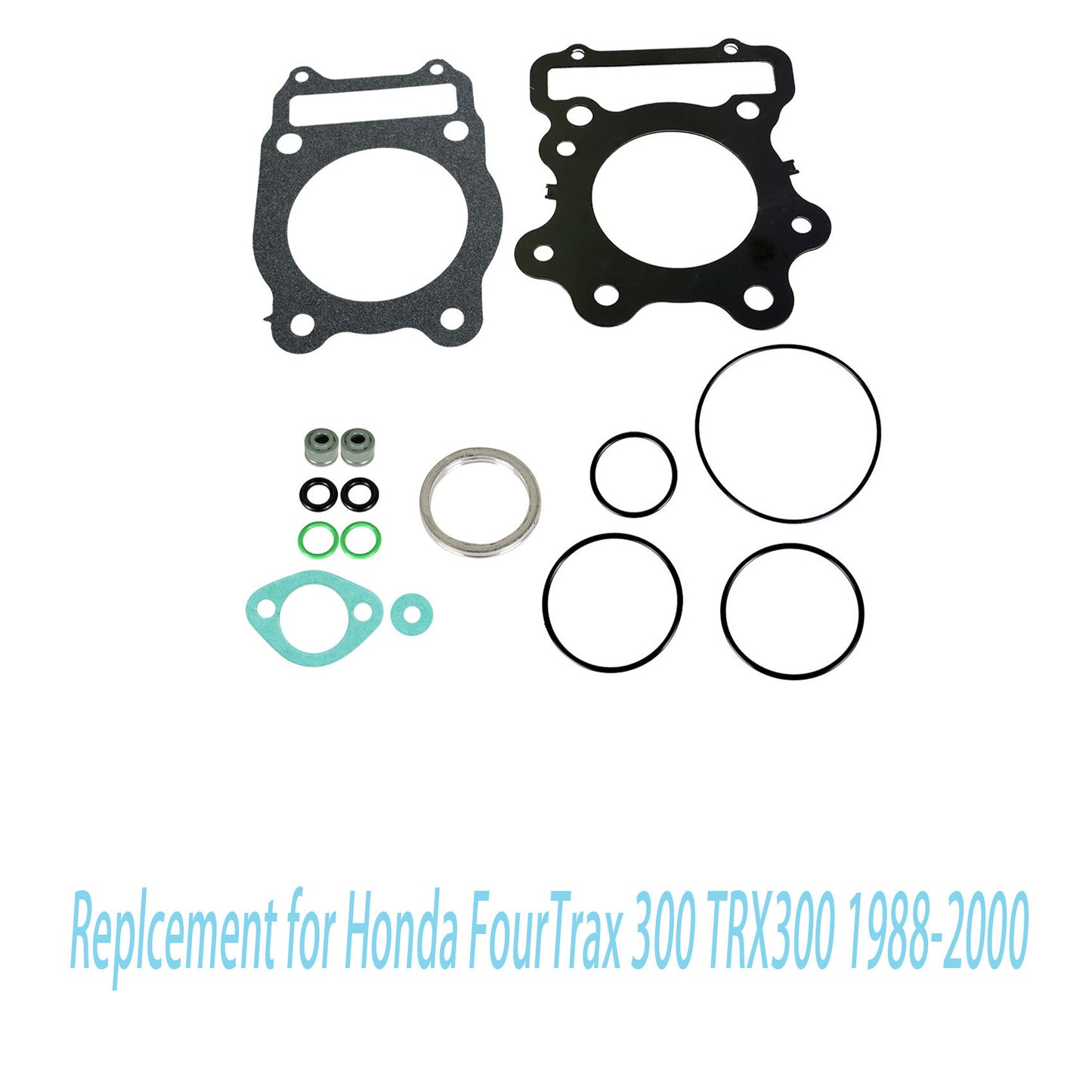 ALL-CARB Rebuild Top End Head Gasket Set Kit Replacement for Honda TRX300FW 300P Fourtrax 1988-2000 12191-HC4-900 91304-HA0-003 12251-HA0-004 91305-HA0-680 18291-MN4-920 12209-KL4-005