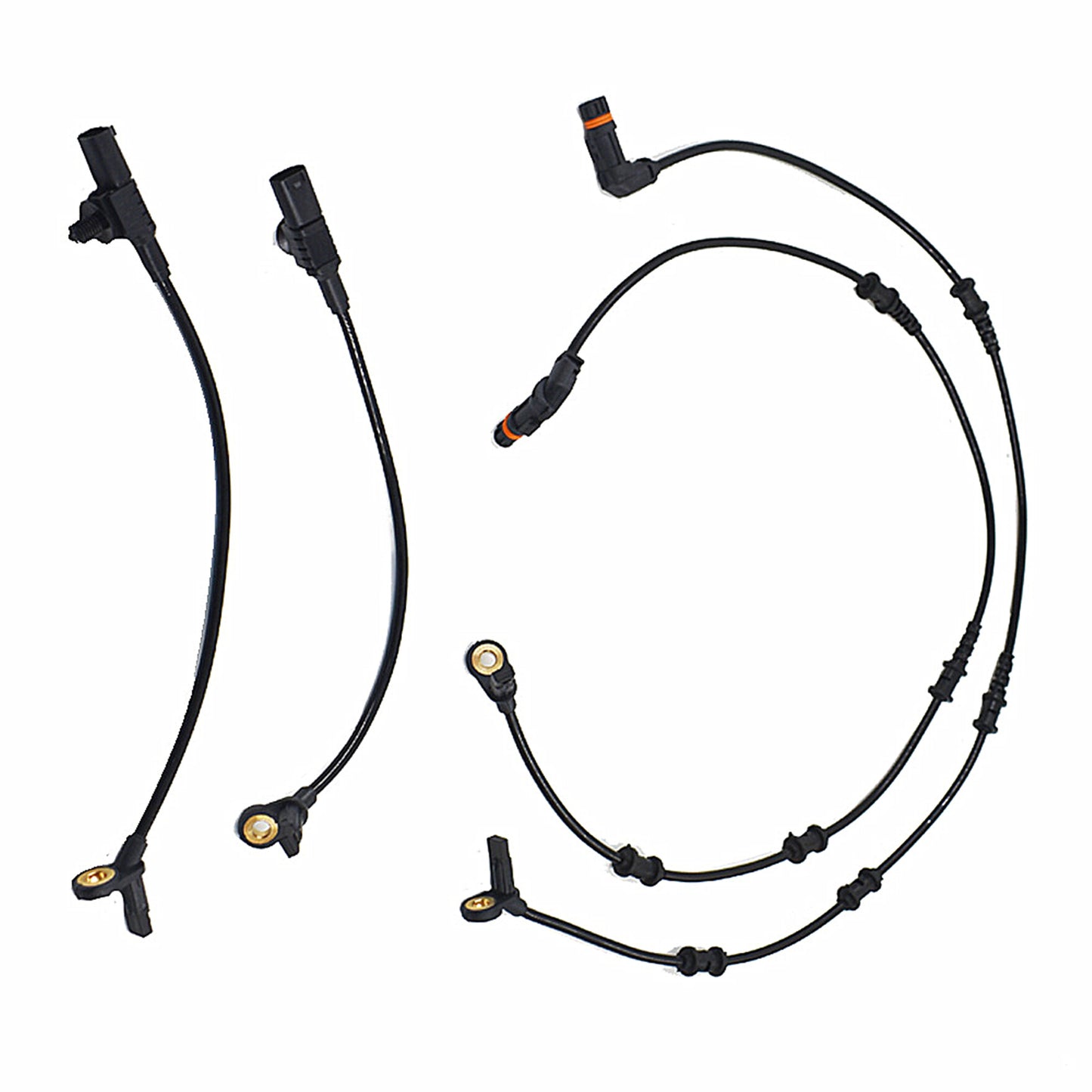 ALL-CARB 4pcs Front Rear ABS Wheel Speed Sensor Replacement for 2006-2011 Mercedes-Benz W164 ML350 ML320 R320 GL320 1645400717 1645400917