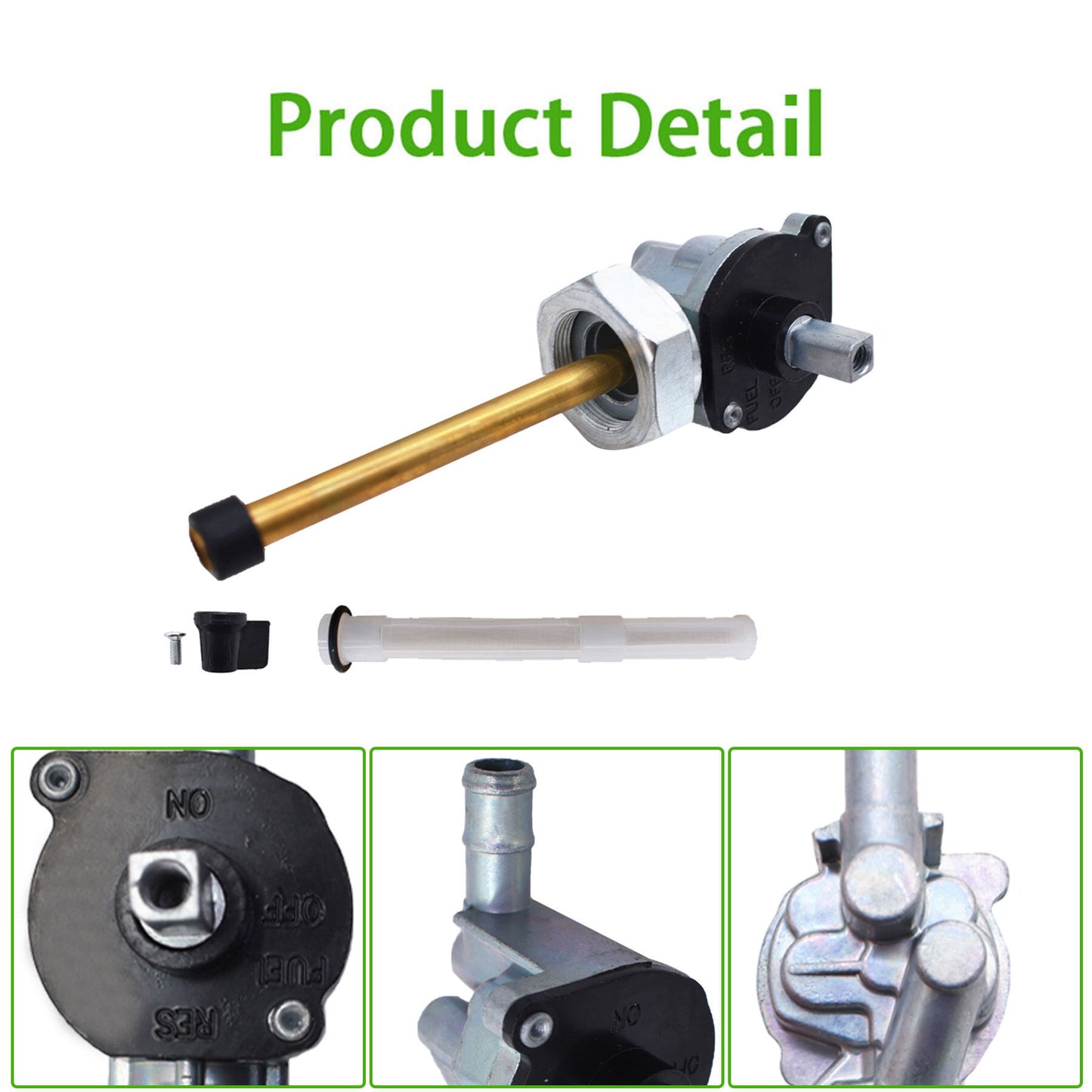 ALL-CARB Fuel Gas Valve Petcock VT1100 Replacement for Honda Shadow Aero ACE 1995-2007 16950-MAH-023